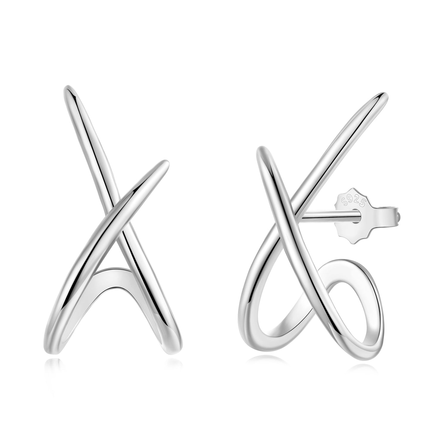 925 Sterling Silver Oxidized Silver Earrings DestGlow
