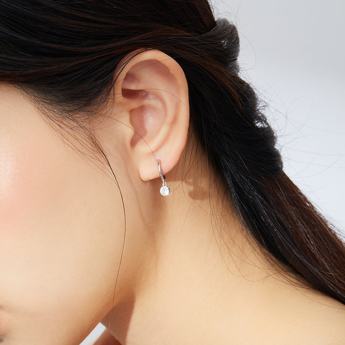 925 Sterling Silver Gold Plated Pavé Setting CZ Earrings for Women DestGlow