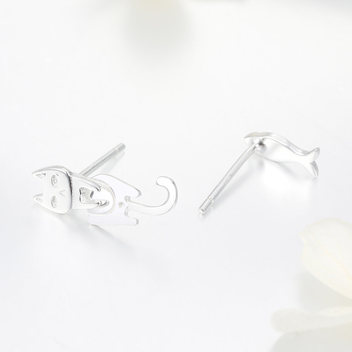 925 Sterling Silver Earrings with Platinum Plating for Women DestGlow