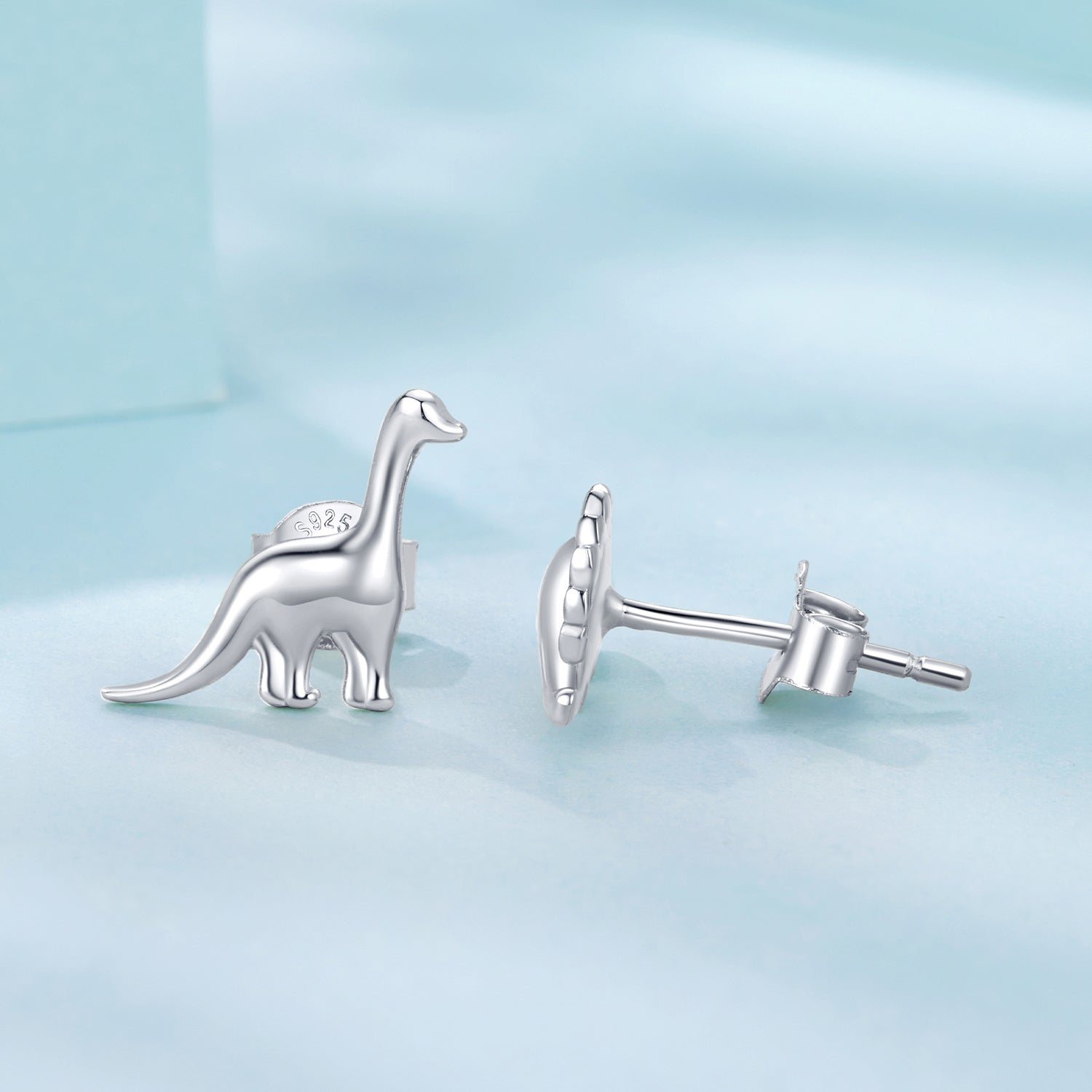 925 Sterling Silver Earrings with Oxidized Finish, 1.1*1cm & 1.2*0.6cm for Women DestGlow