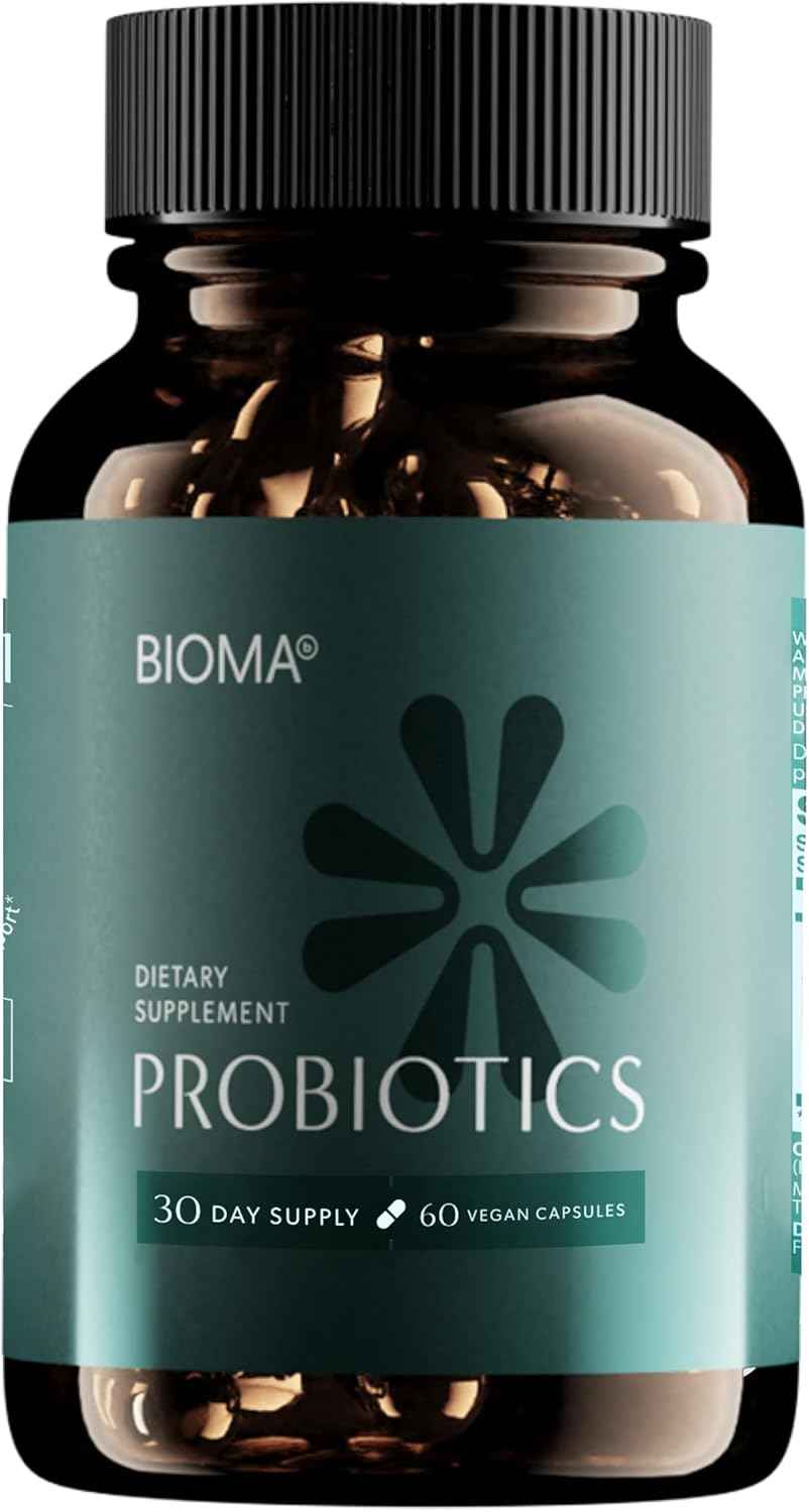 BIOMA Probiotic Gut Support - Vegan, Gluten Free, 60 Caps - Clearance Sale