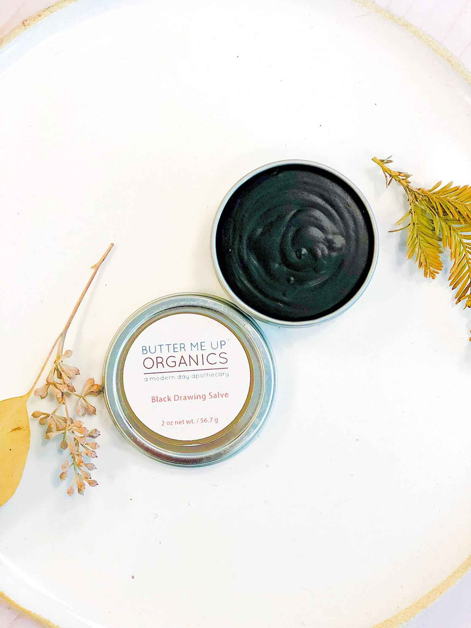 Organic Black Drawing Salve / Bee Stings / Rashes / Skin Ailments / Organic Skincare by Butter Me Up Organics