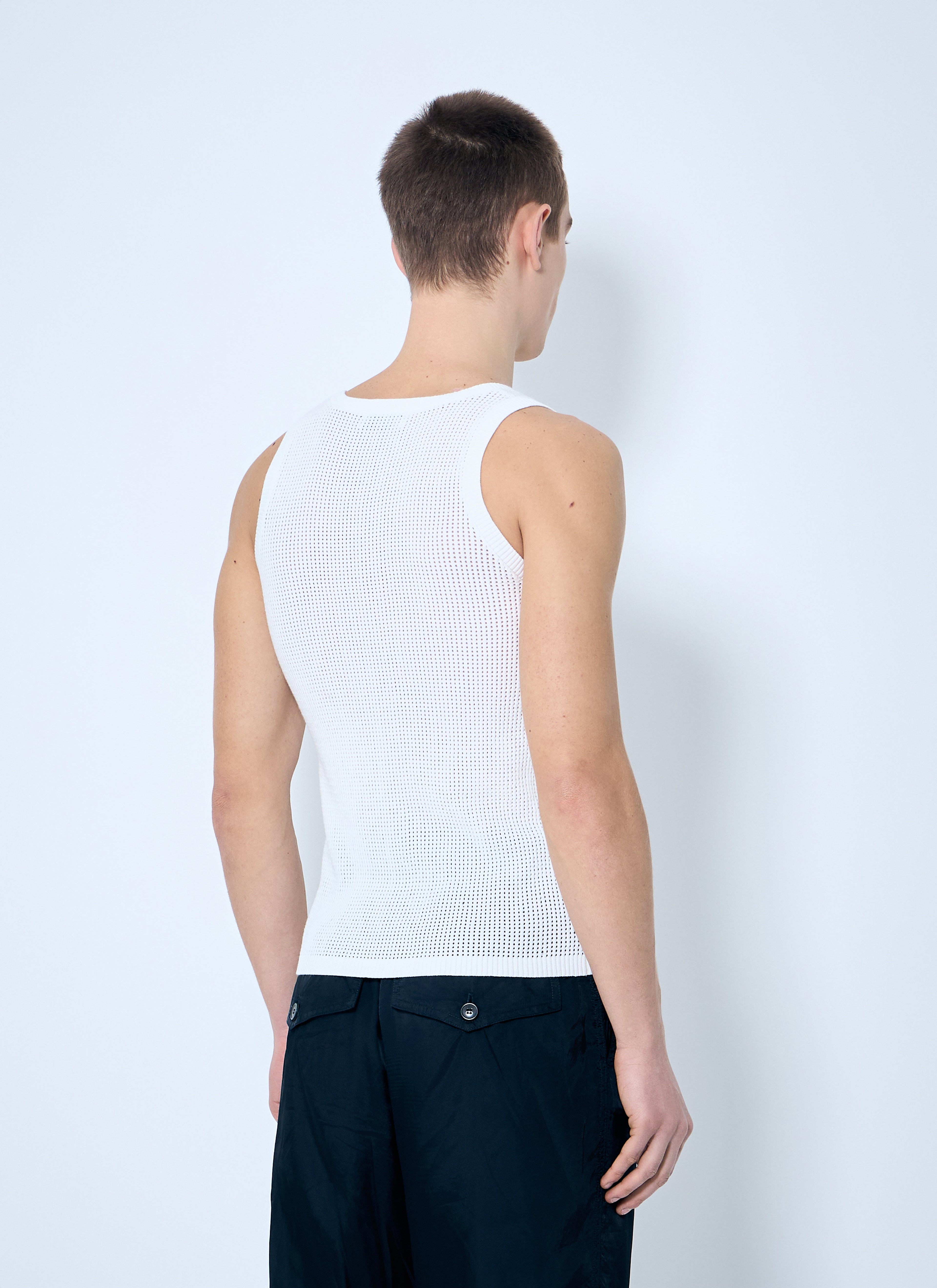 Dries Van Noten Men Merit Knit Tank Top by Luosophy