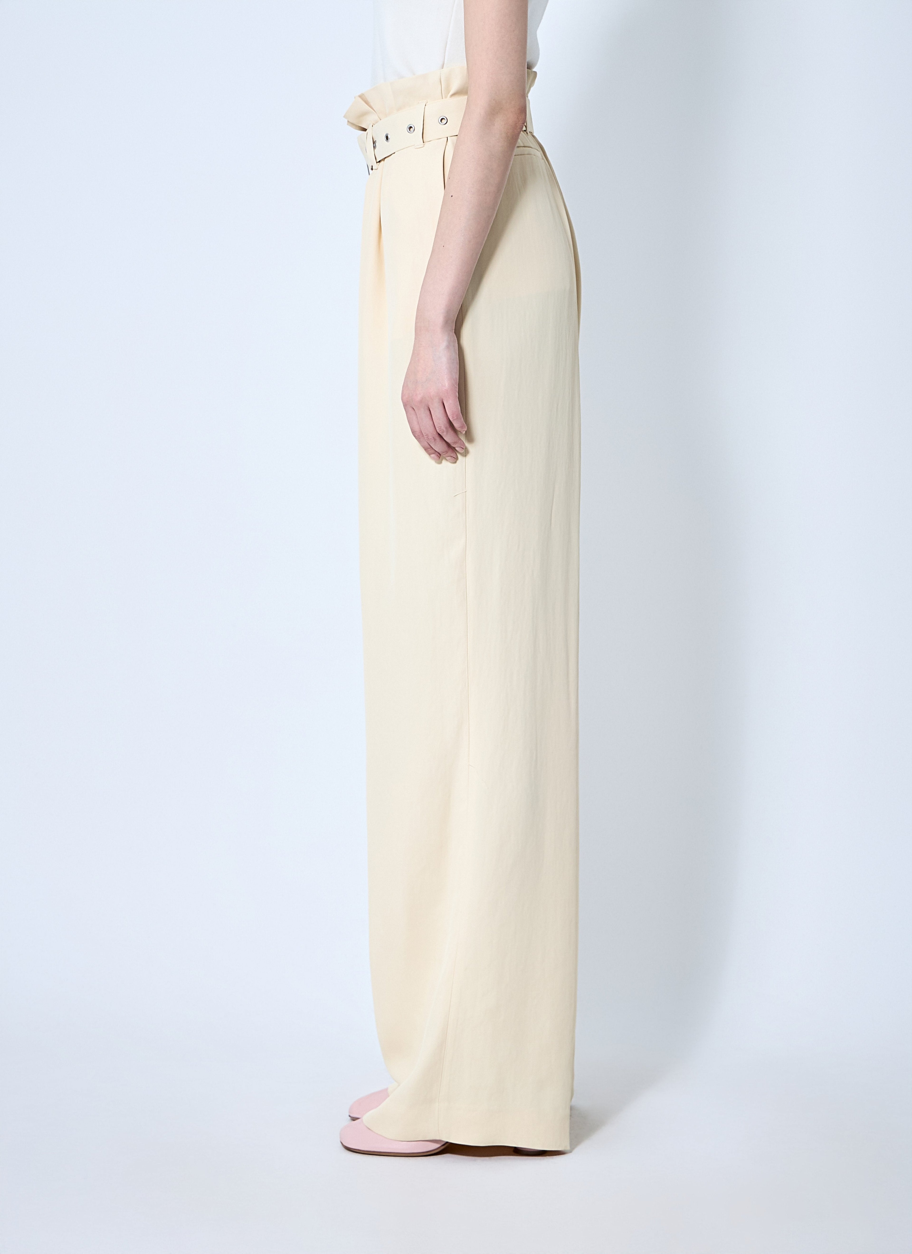 Dries Van Noten Women Belted Pants by Luosophy
