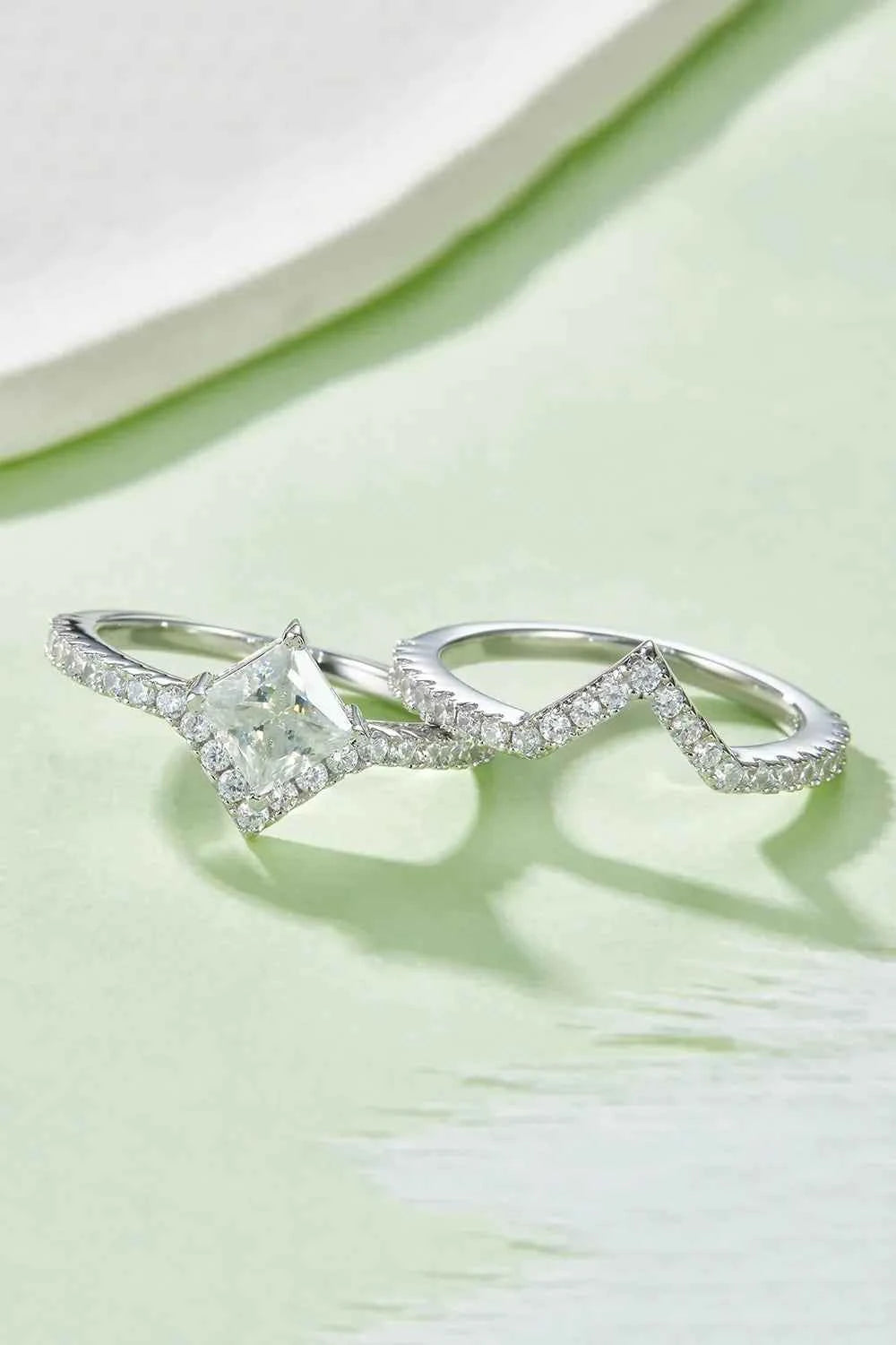 1 Carat Sparkala™ 925 Sterling Silver Double Layered Ring