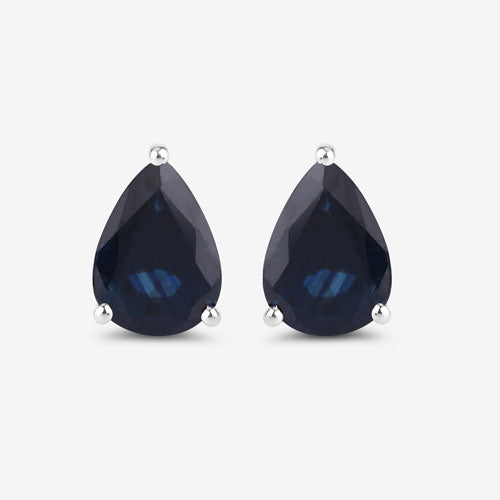 1.60 Carat Genuine Blue Sapphire 10K White Gold Earrings by Bids.com