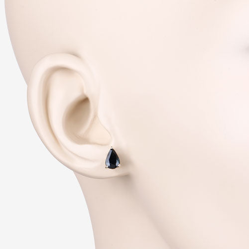 1.60 Carat Genuine Blue Sapphire 10K Yellow Gold Earrings by Bids.com