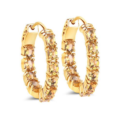 3.20 Carat Genuine Citrine .925 Sterling Silver Earrings by Bids.com