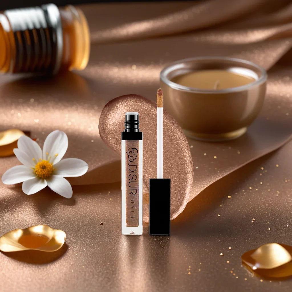DISURI Beauty Shimmer Blast Lip Gloss - Honey Goddess (S25)