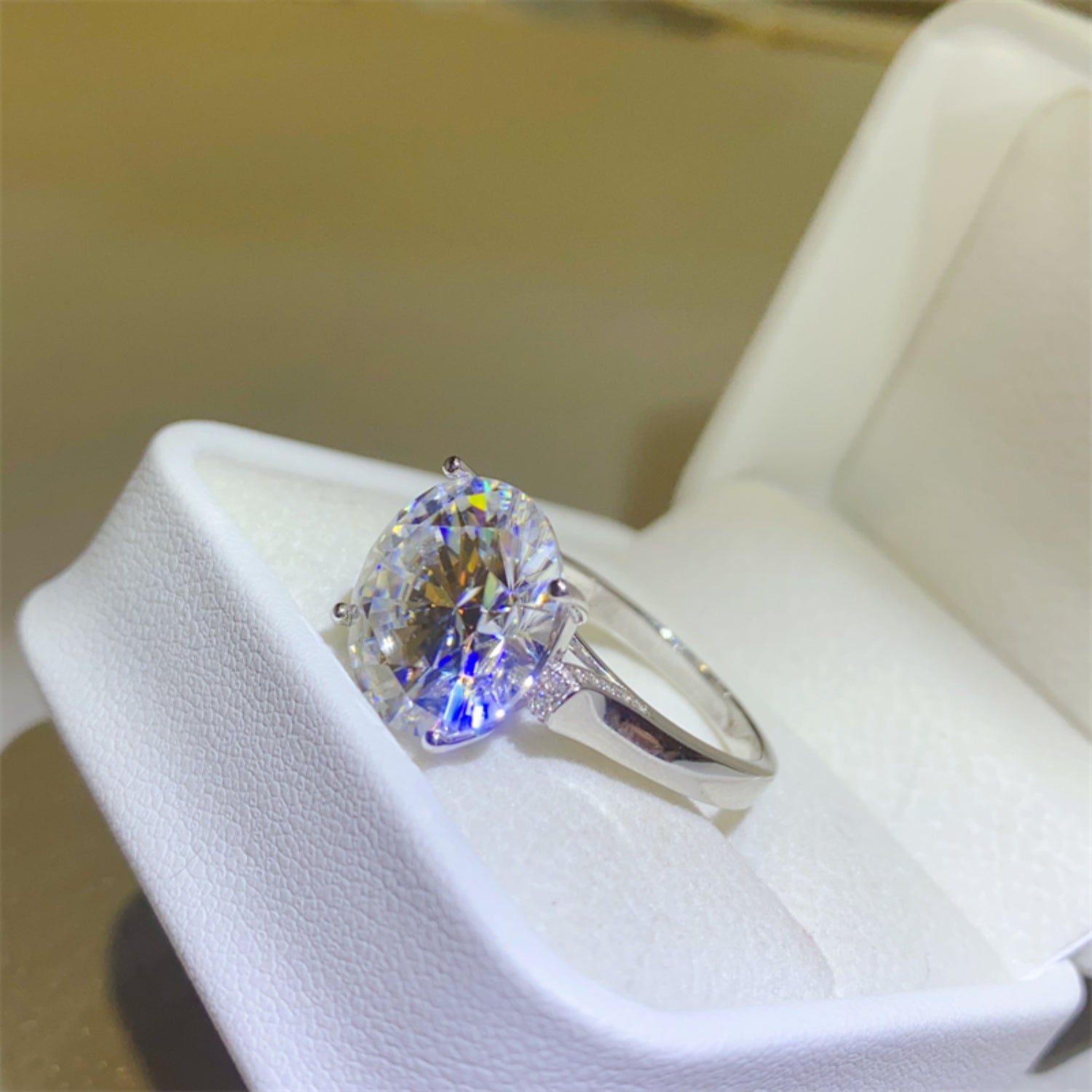 10 Carat Brilliant Round Cut Sparkala™ Pure Sterling Silver Ring by Sparkala