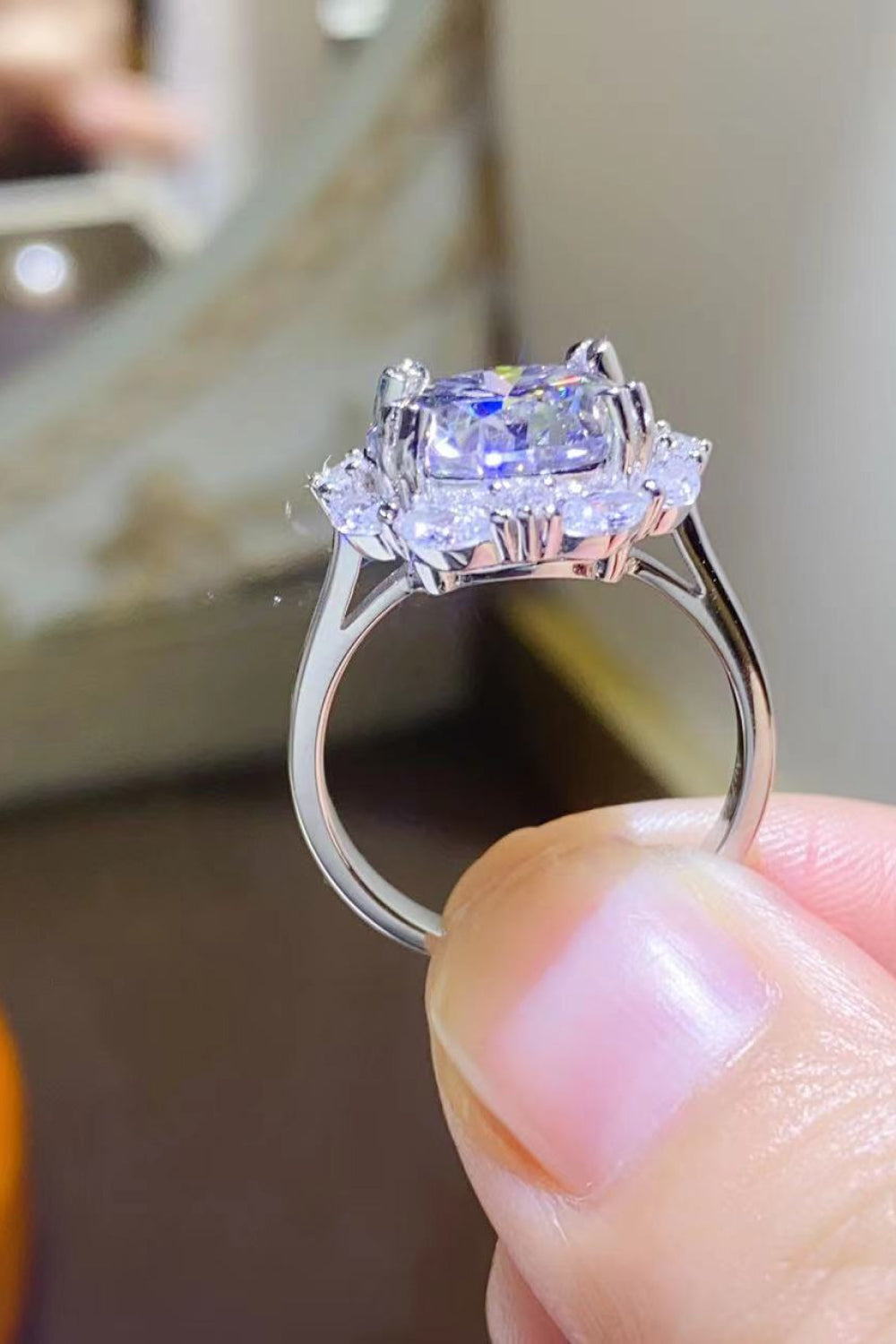 5 Carat Brilliant Round Cut Sparkala™ Platinum Over Pure Sterling Silver Ring - DestGlow