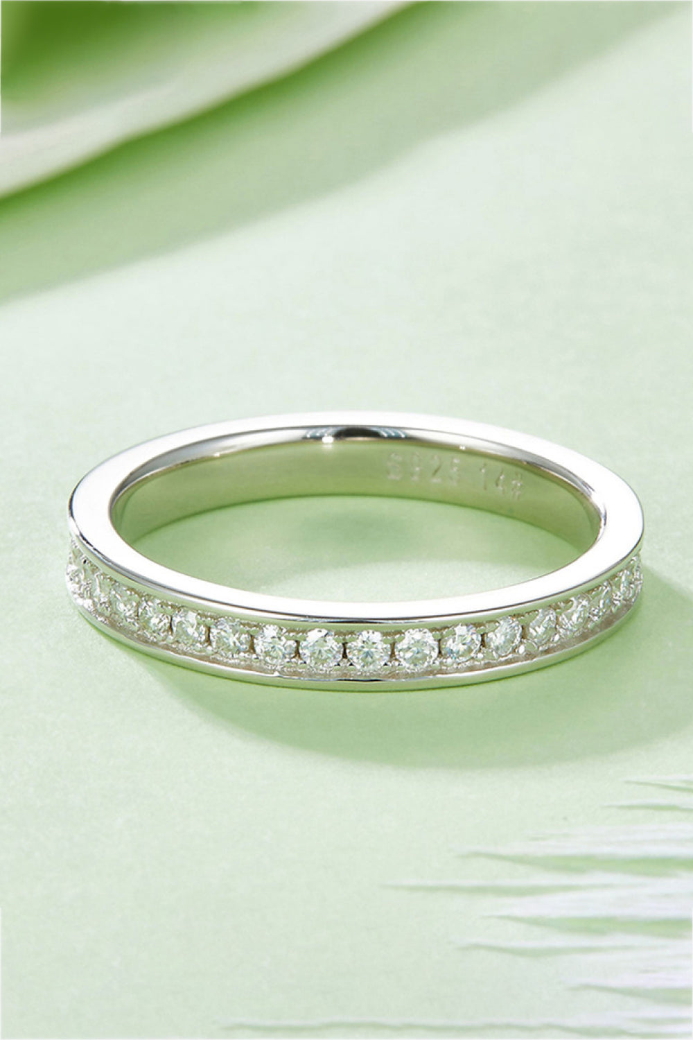 Unexplained Words Sparkala™ Eternity Ring (Platinum Over Pure Sterling Silver) by Sparkala