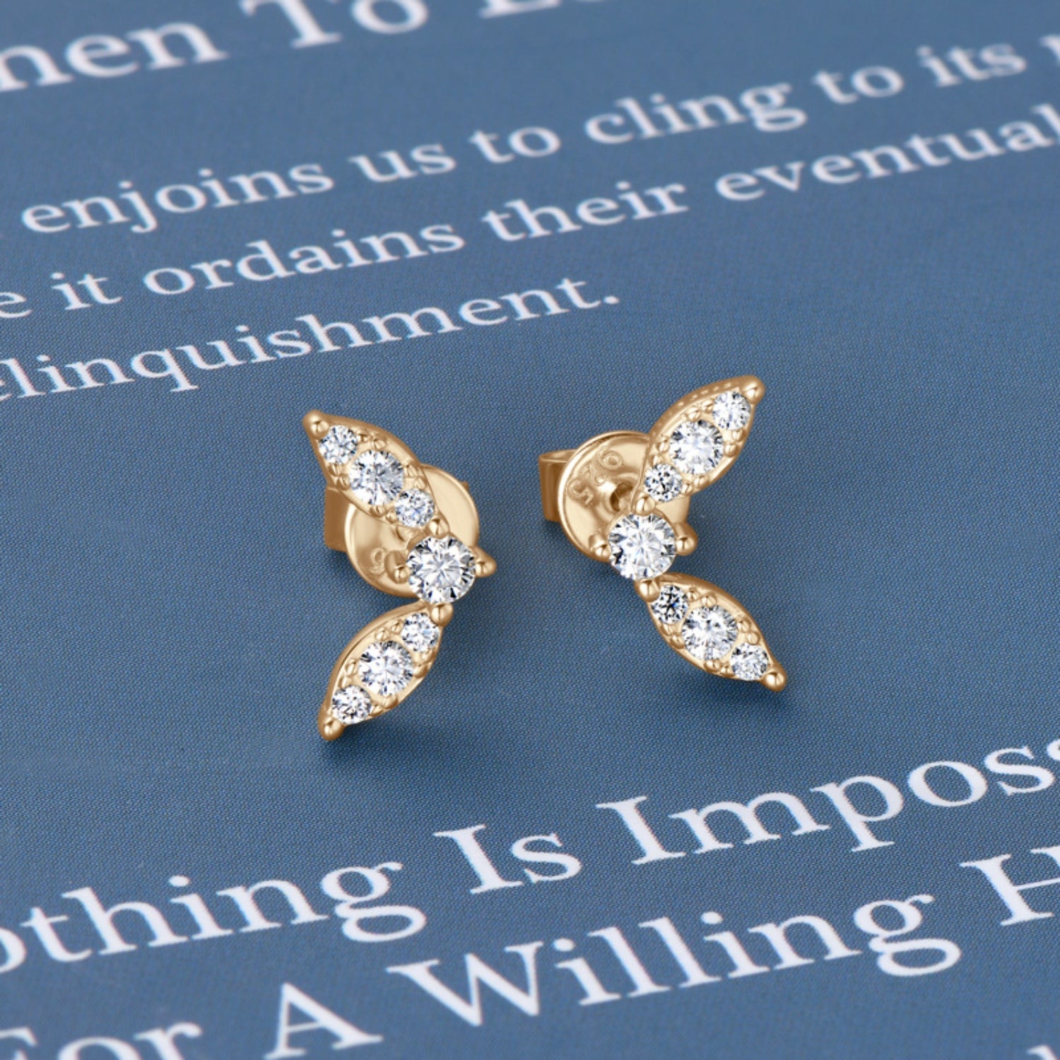 Sparkala™ Platinum-Plated Pure Sterling Silver Stud Earrings - DestGlow