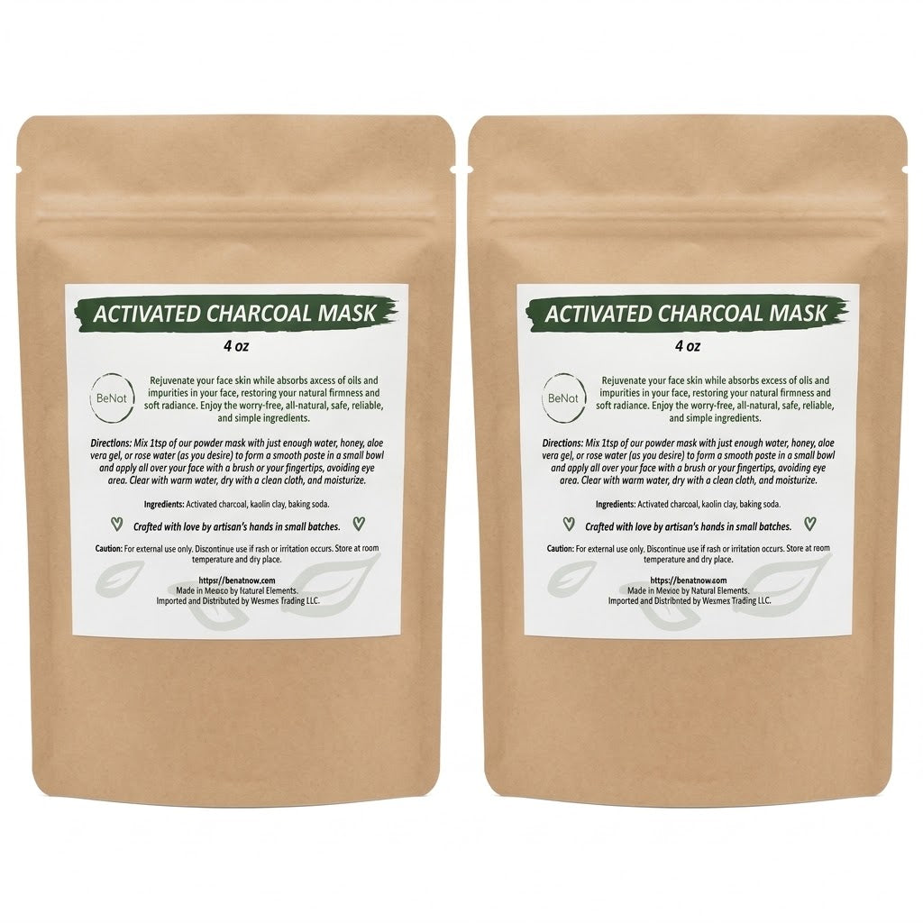2-pack Activated Charcoal Facial Mask