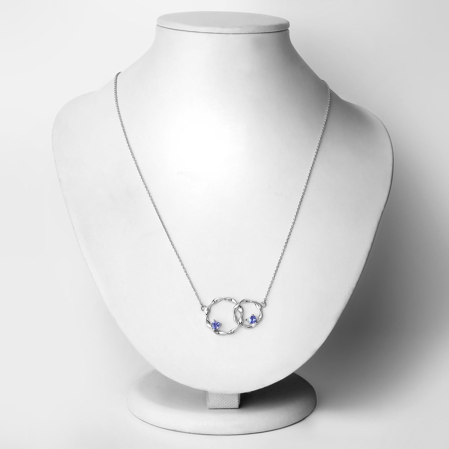 0.38 Carat Genuine Tanzanite .925 Sterling Silver Pendant by Bids.com