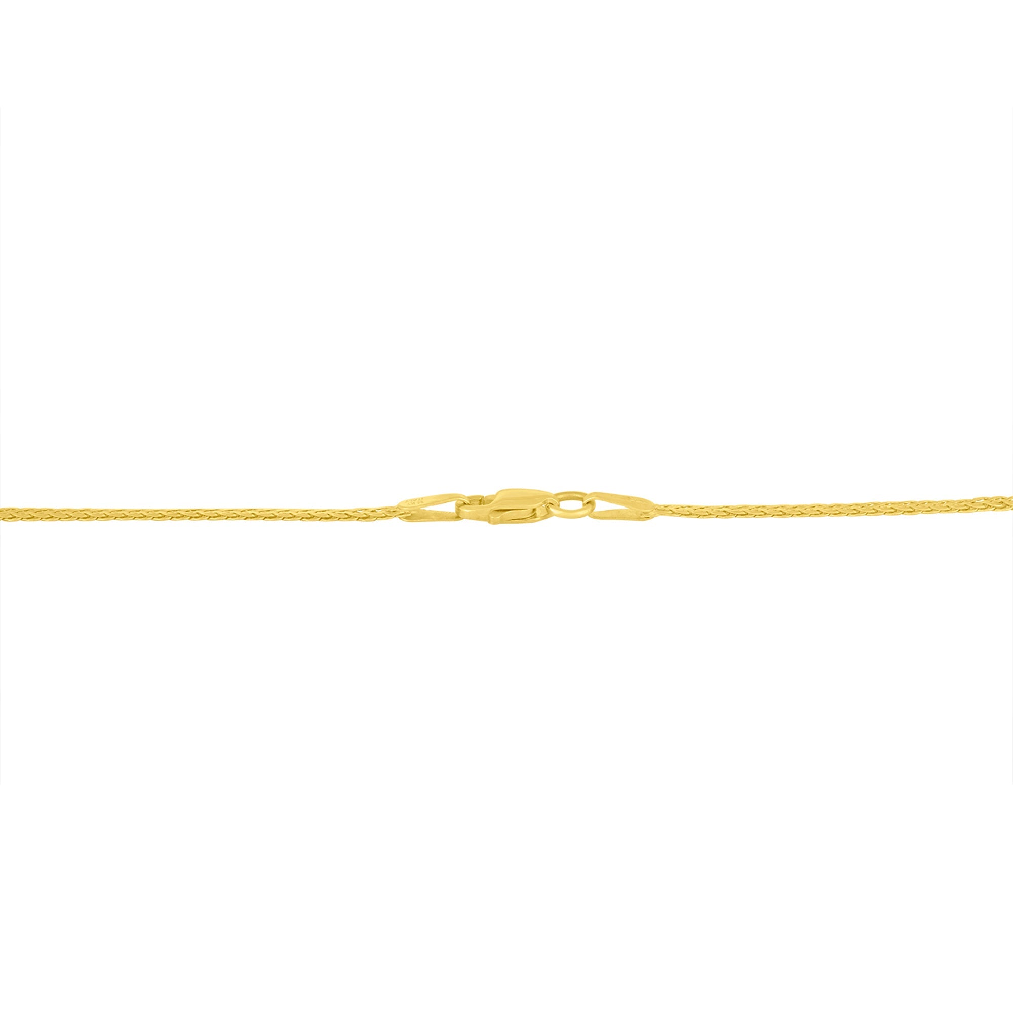 10K Yellow and White Gold 1/2 Cttw Princess Cut Diamond Channel-Set “V†Shape 18" Franco Chain Necklace (H-I Color, SI2-I1 Clarity) by Bids.com