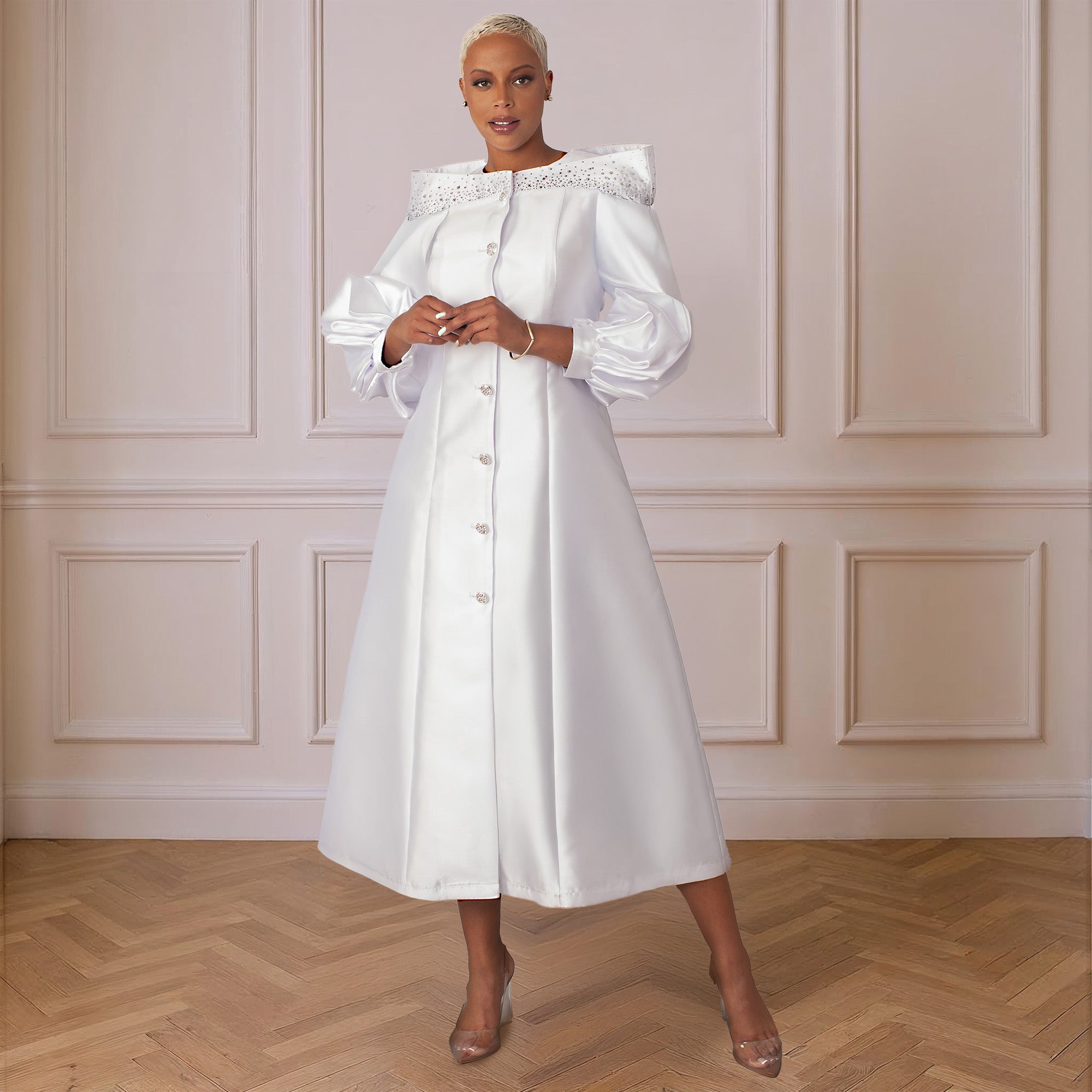 Elegant One-Piece Cassock Robe for Church Wear- 4801 by Tally Taylor