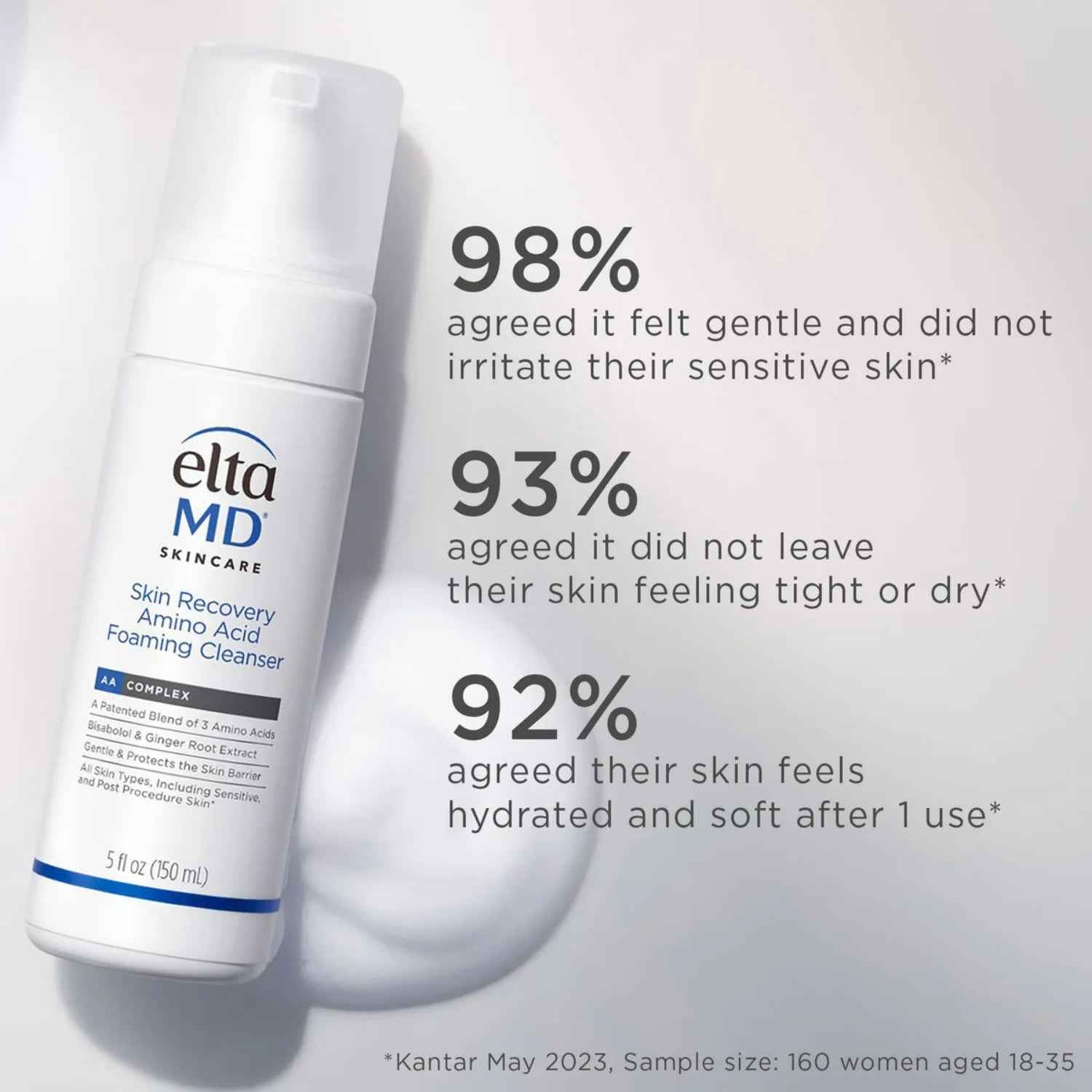 EltaMD Skin Recovery Amino Acid Foaming Cleanser 1 Oz - DestGlow