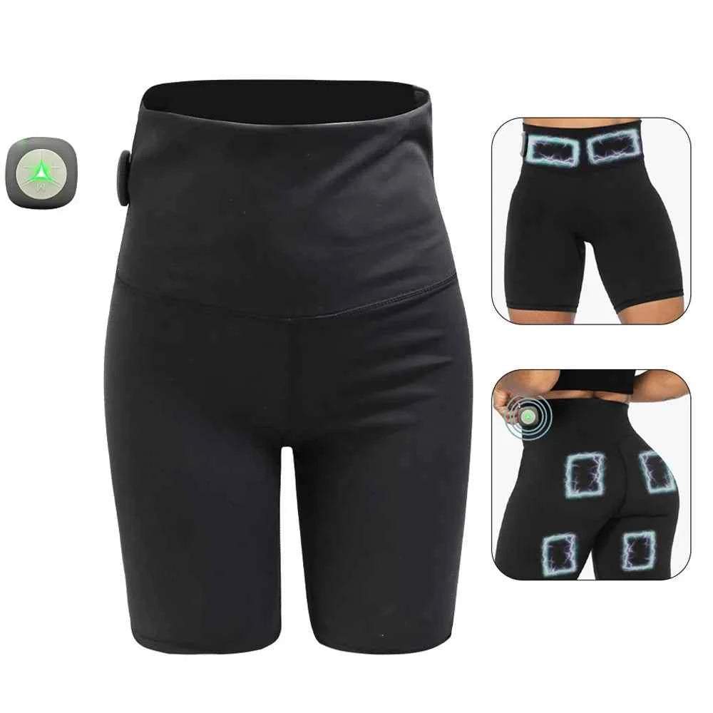 ToneFlex™ EMS Yoga Shorts – Muscle Toning & Pain Relief Wearable Fitness Gear