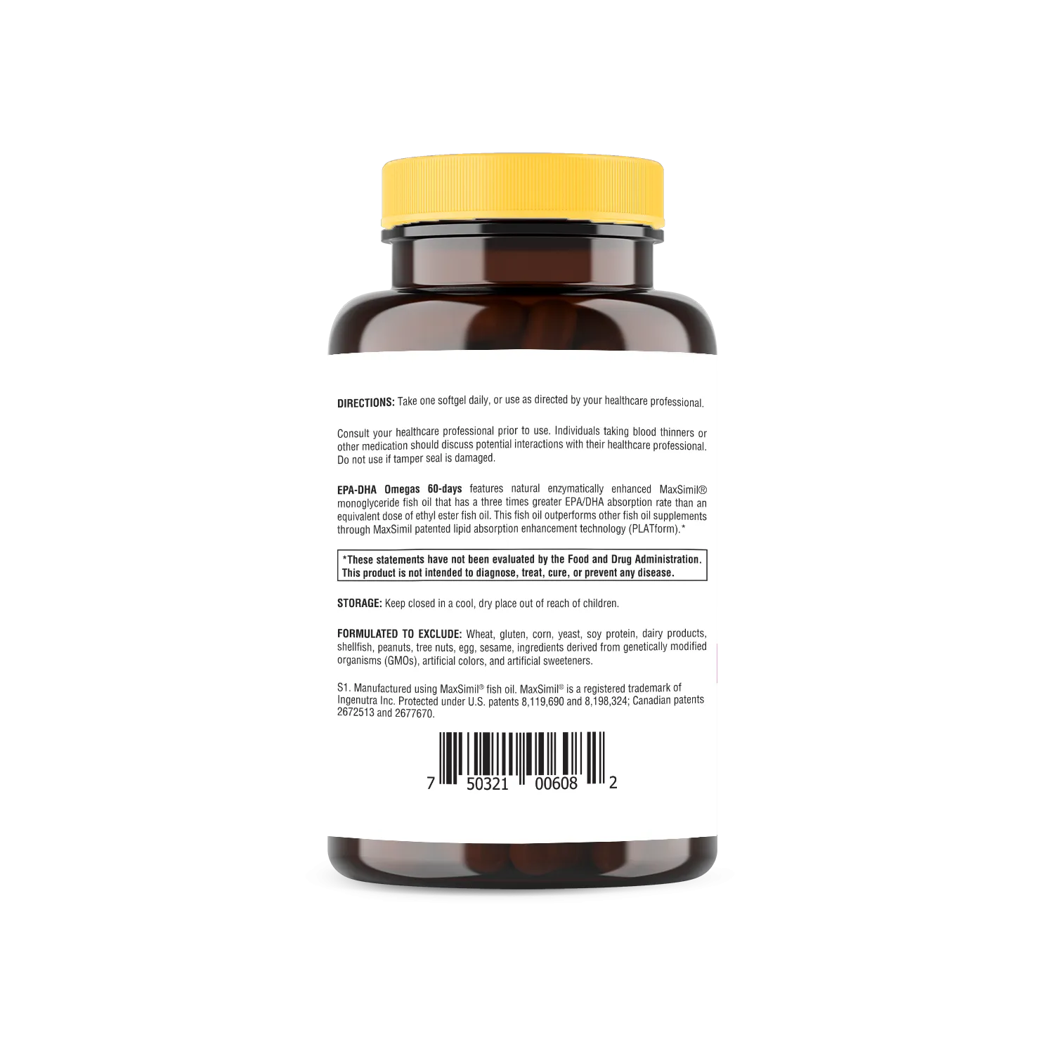 Super Omega-3 EPA/DHA Fish Oil 60 Softgels