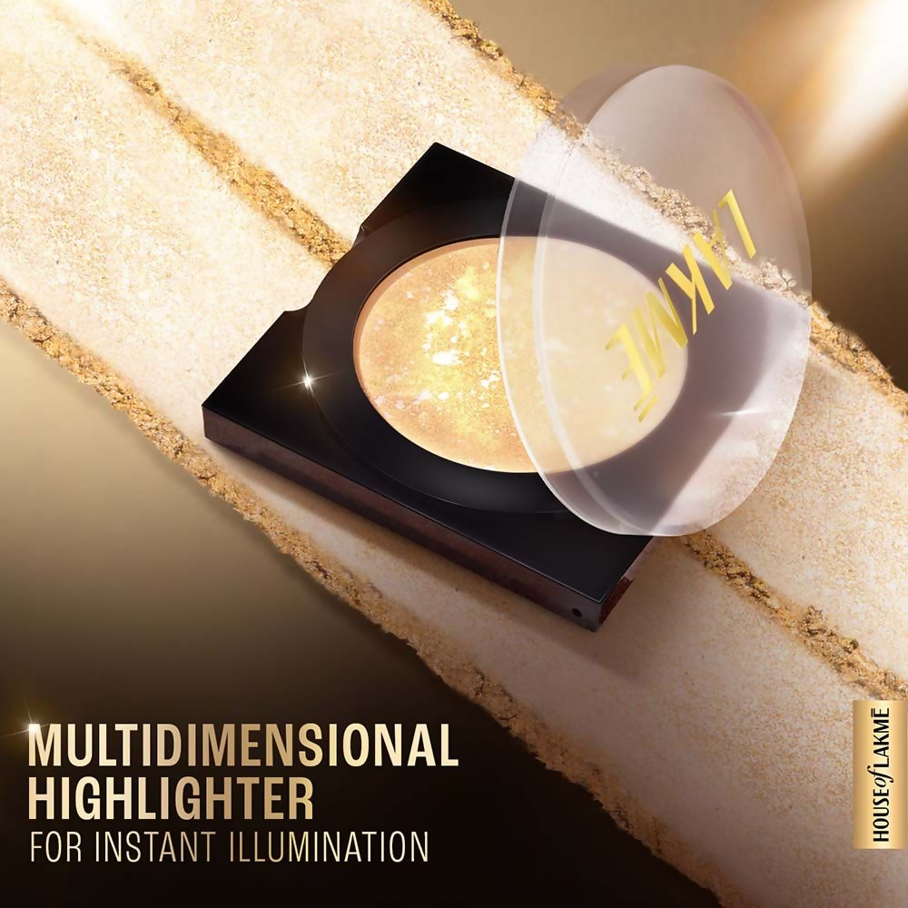 Lakme Glitterati Marble Highlighter - Gold Goddess
