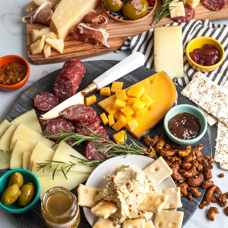 Extravaganza Cheese & Charcuterie Gourmet Gift Crate DestGlow