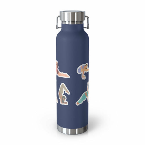Yoga Poses Find Your Balance Insulated Bottle - 22oz Stainless Steel Vacuum Flask
