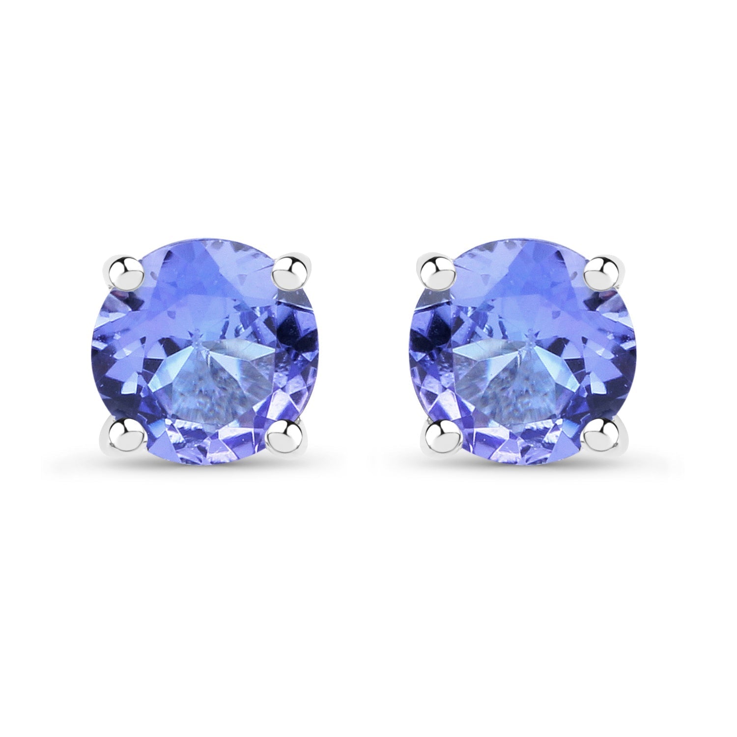 0.94 Carat Genuine Tanzanite .925 Sterling Silver Earrings DestGlow