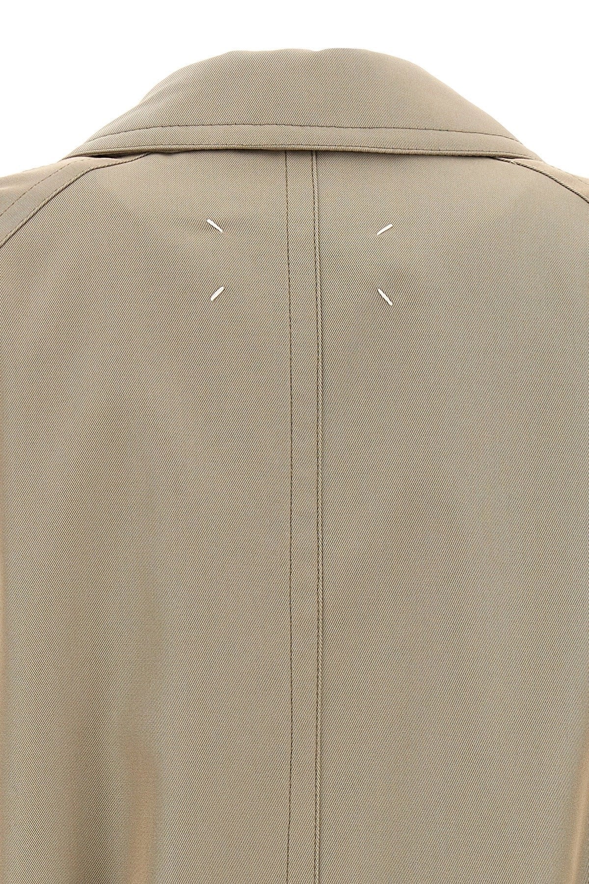 Maison Margiela Men Long Single-Breasted Trench Coat DestGlow
