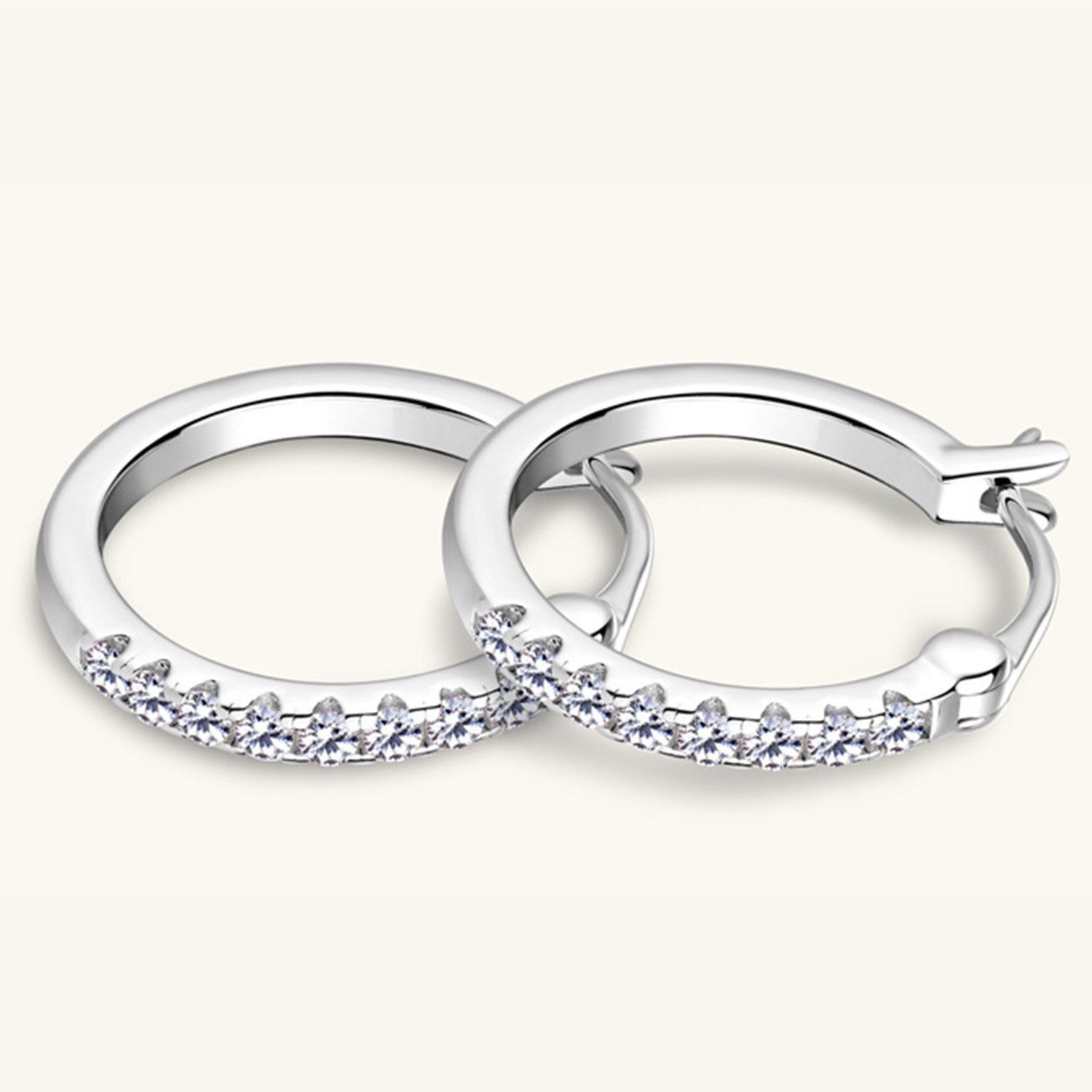 Pure Sterling Silver Sparkala™ Huggie Earrings - DestGlow