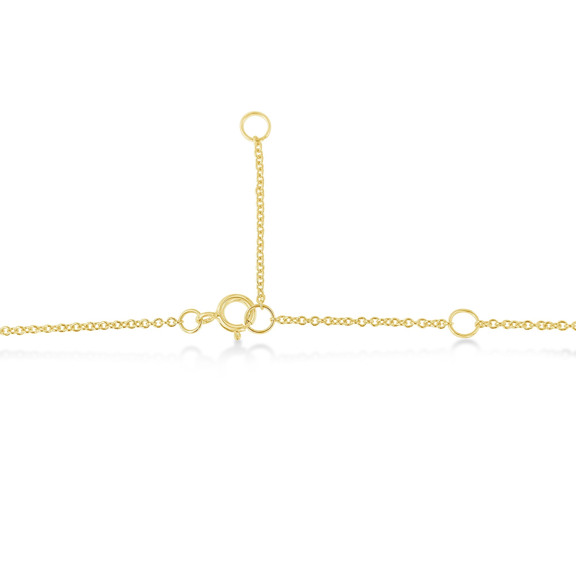 10K Yellow Gold 1/2 Carat Round Brilliant-Cut Diamond Modern Bezel-Set Solitaire 16"-18" Pendant Necklace (H-I Color, SI2-I1 Clarity) by Bids.com