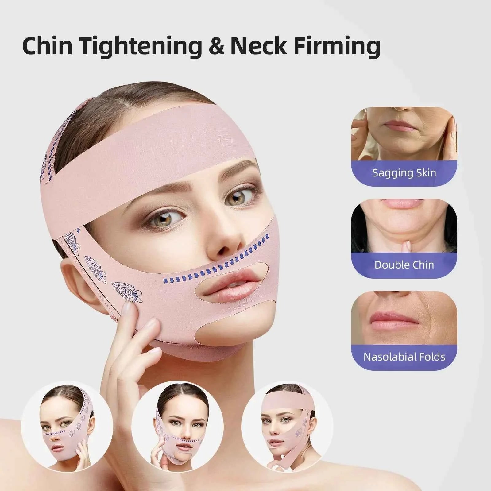 V-LineLift™ Face Slimming Band – Double Chin Support & Contouring