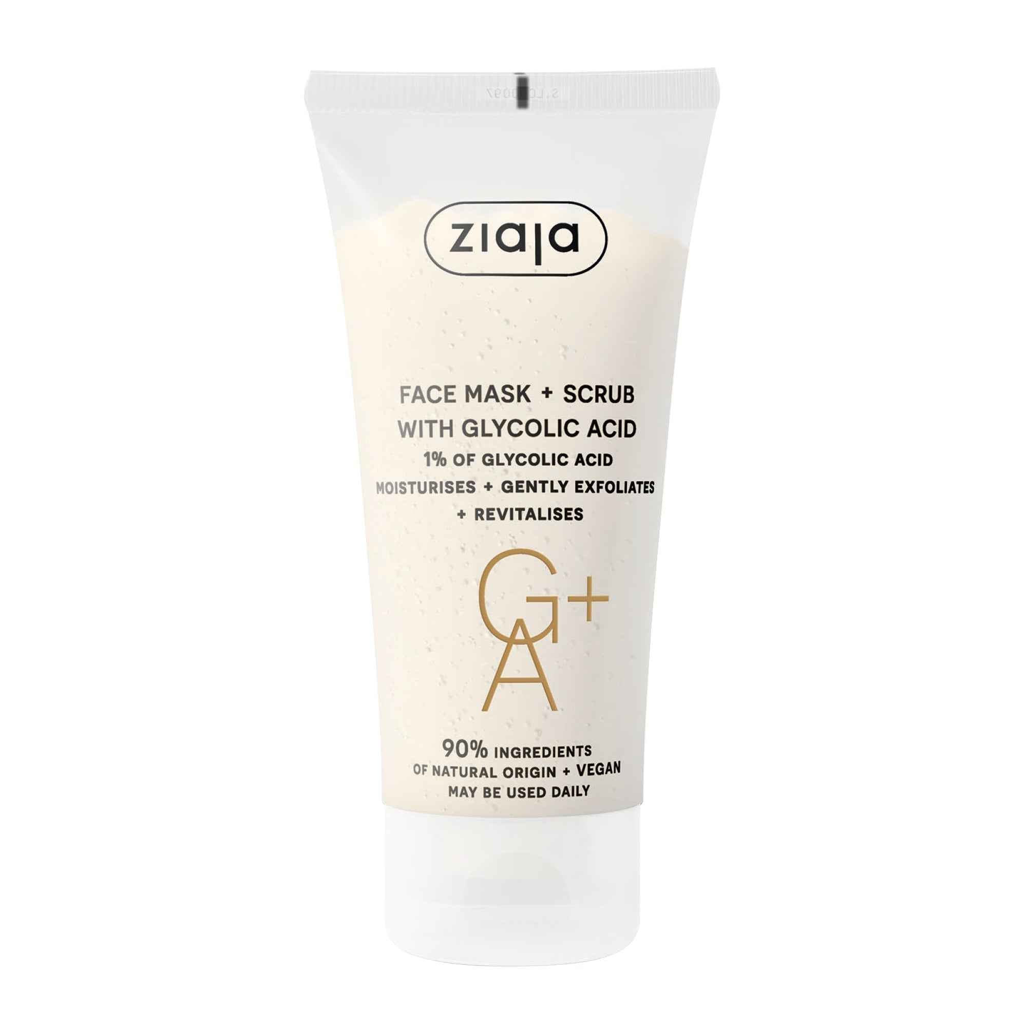 Face Mask and Scrub with Glycolic Acid
