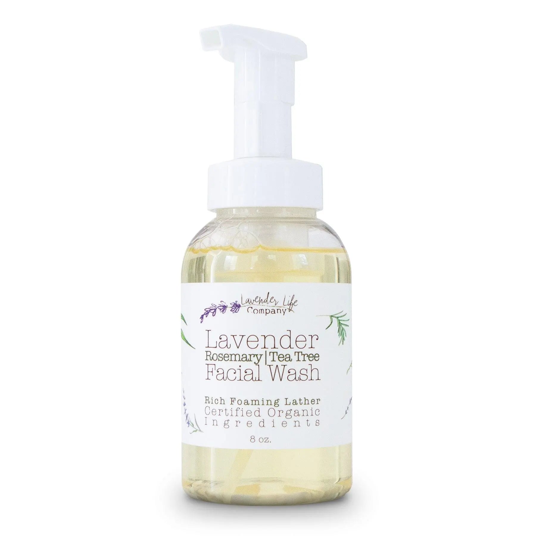 Facial Wash with Lavender, Rosemary & Tea Tree by Lavender Life Company