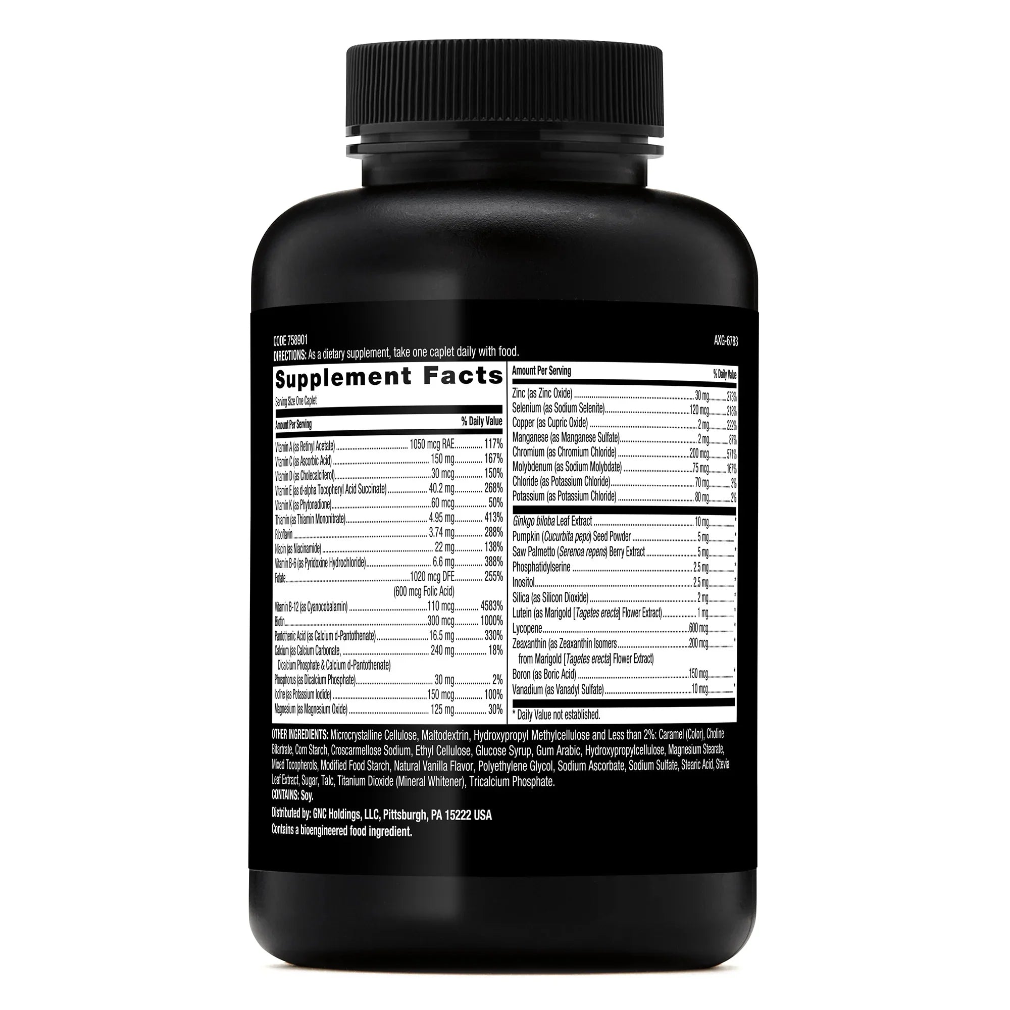 GNC Mega Men® 50‑Plus One Daily Multivitamin Value Size – 150 Caplets by Top Vita Shop