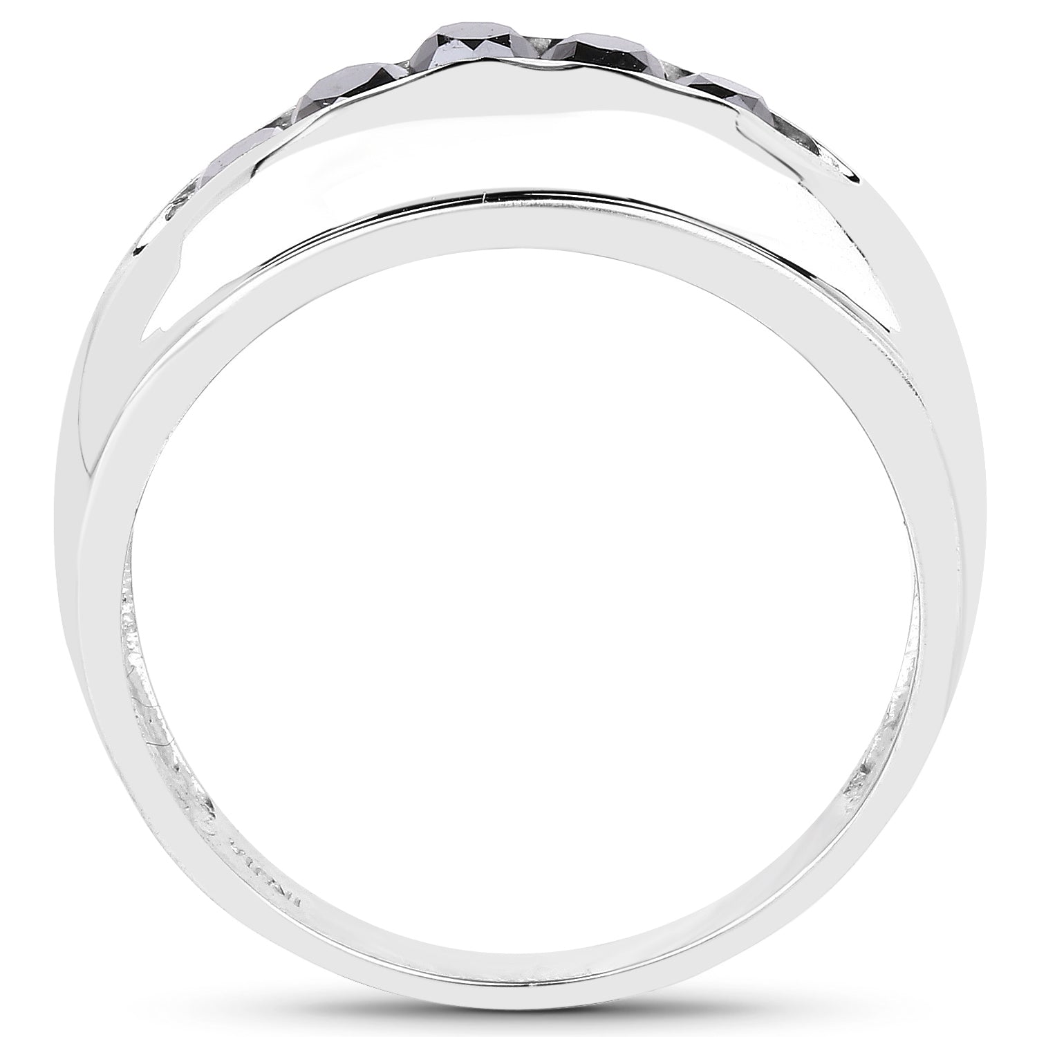 0.50 Carat Genuine Black Diamond .925 Sterling Silver Ring by Bids.com