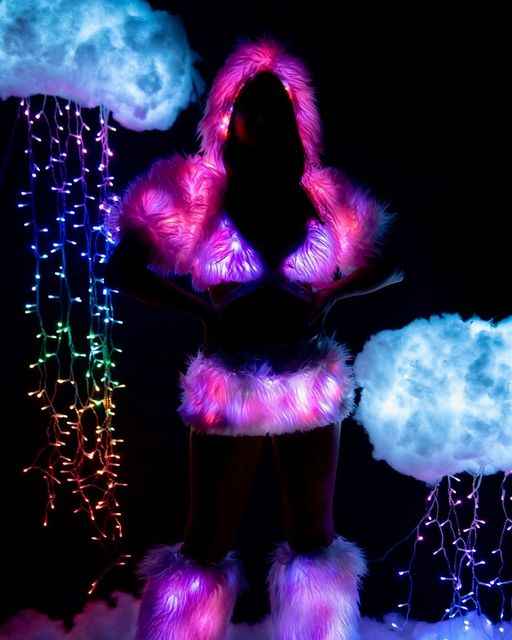 GlowFur Illuminate Light-Up Skirt
