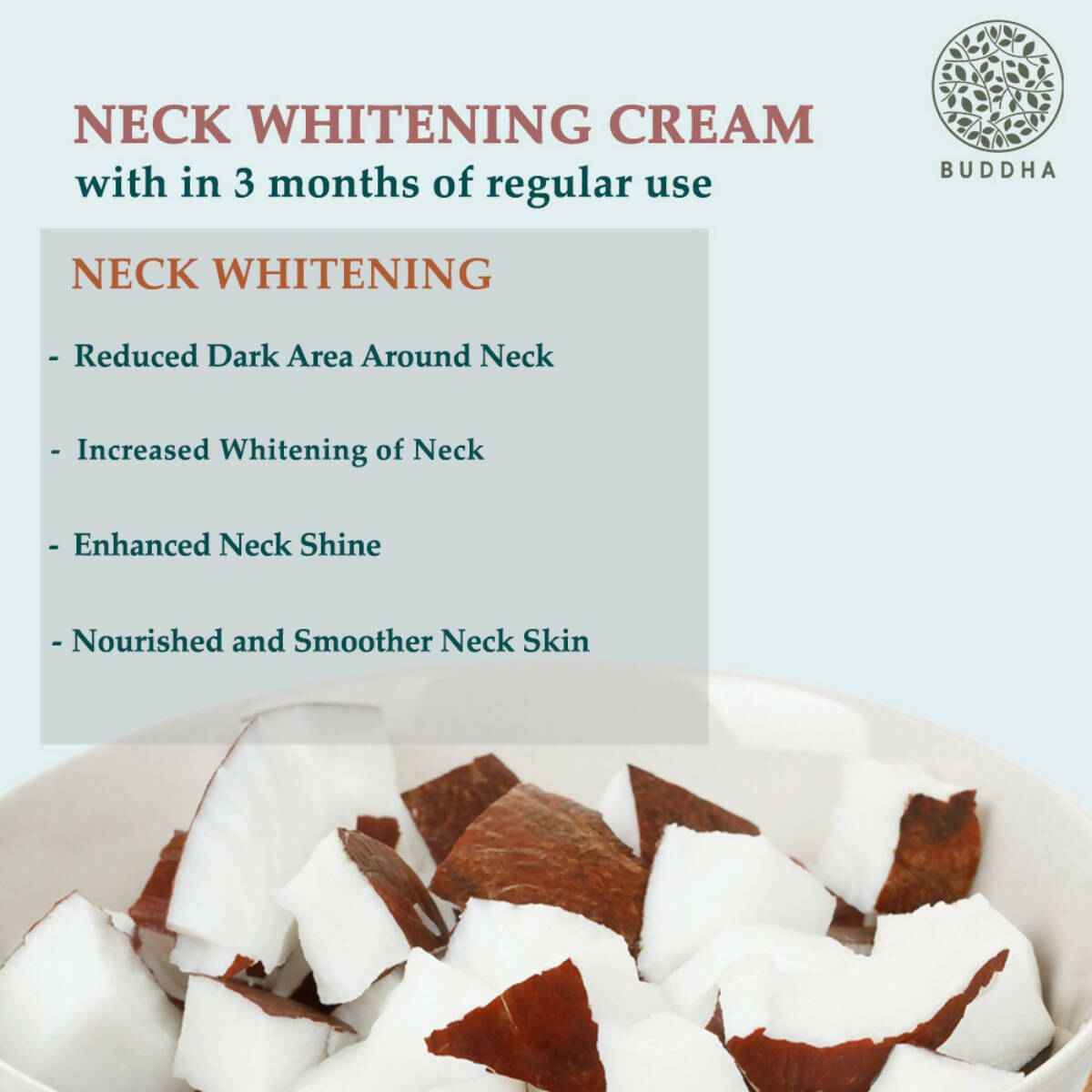 Buddha Natural Neck Whitening Cream - Help With Dark Spots, Age Spots In The Neck Area
