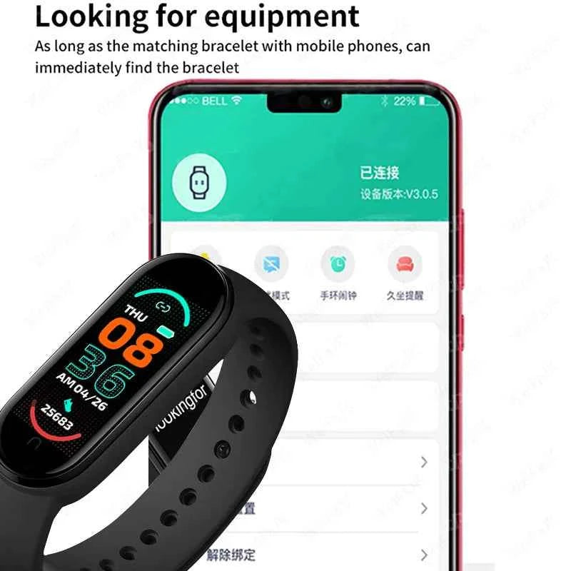 FitTrack™ M6 Fitness Smartwatch – Heart Rate & Activity Monitor