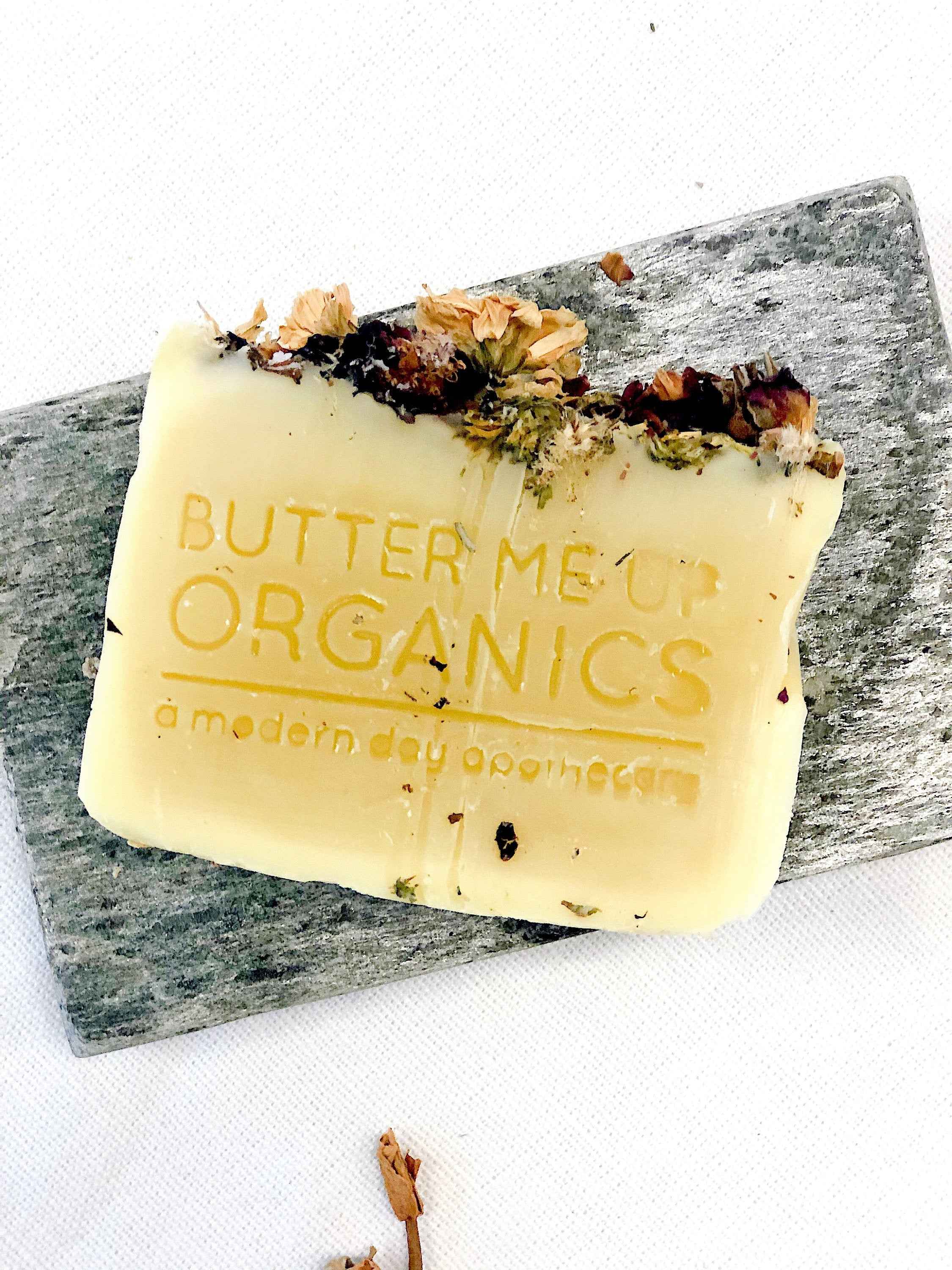 Flower Garden Soap / Organic Soap / Vegan Soap / Handmade Soap / Cold Process Soap by Butter Me Up Organics