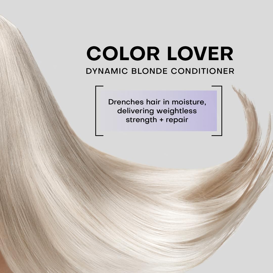 Framesi Color Lover Dynamic Blonde Conditioner, Purple Sulfate-Free Conditioner for Color Treated Hair, 16.9 oz