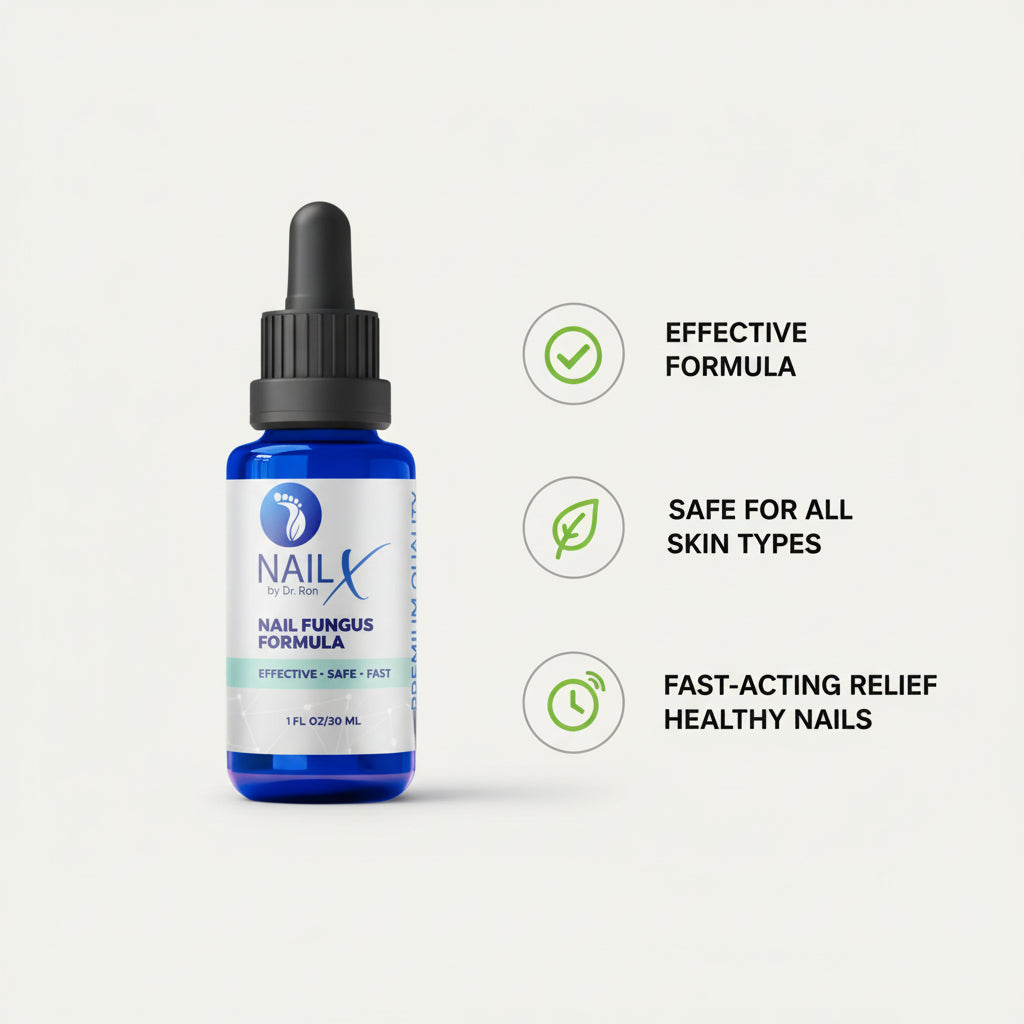 NailX Topical Nail Solution – Repair for Discolored, Damaged & Fungal-Prone Nails by Foot Butter by Dr Ron