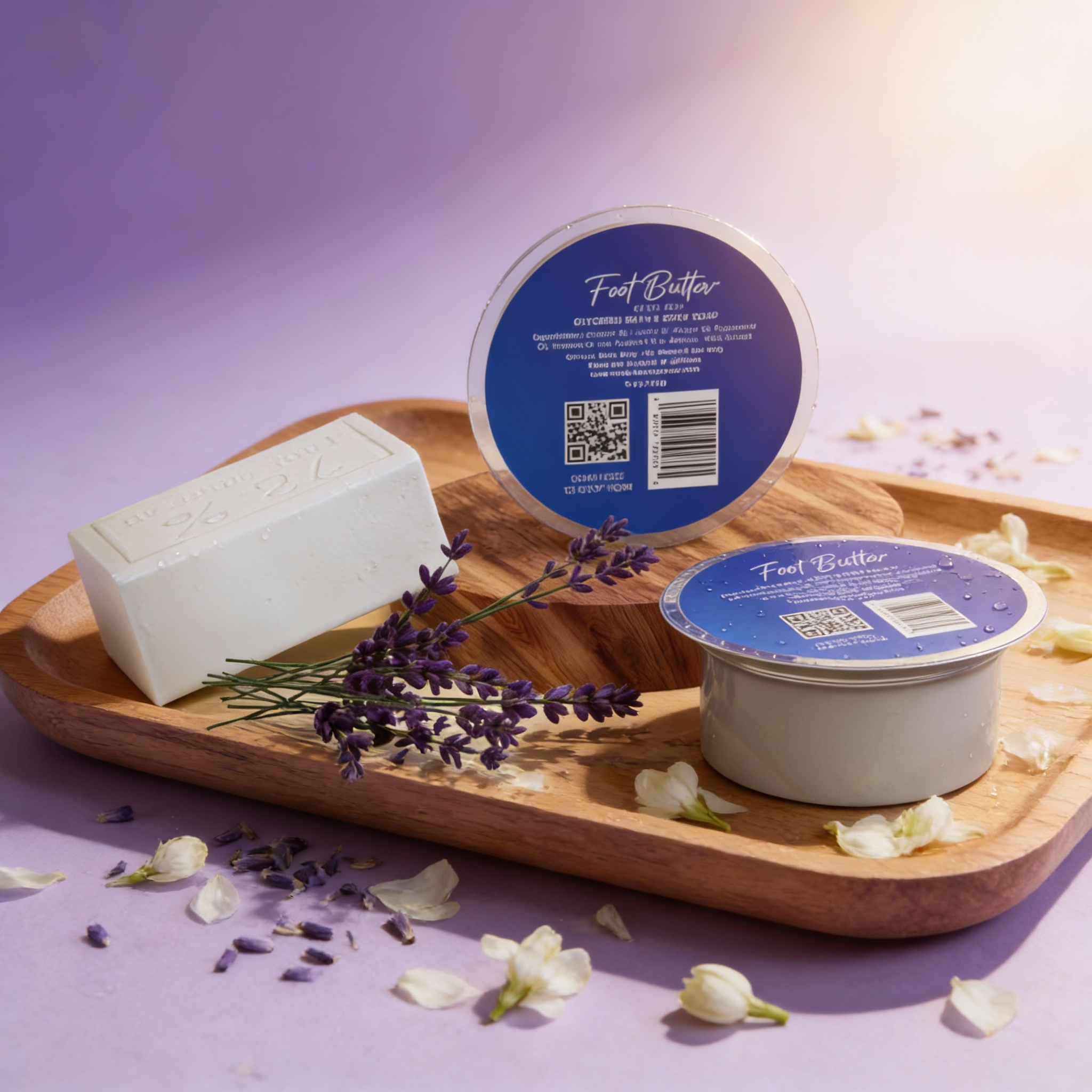 Lavender Glycerin Bath & Body Soap – Hydrating, Gentle, Moisturizing Cleanser by Foot Butter by Dr Ron
