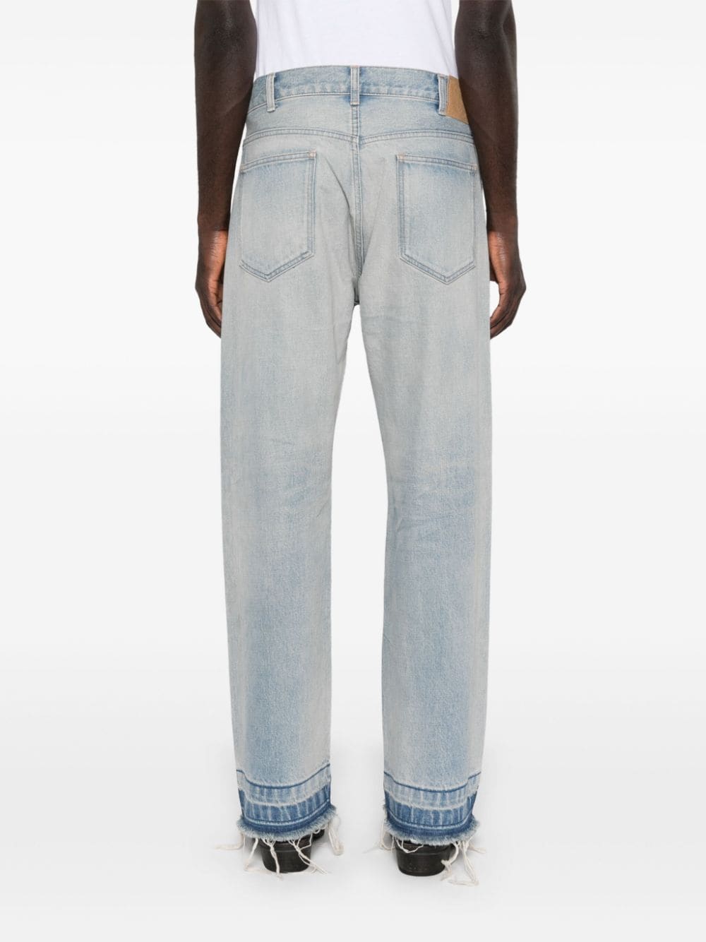 Celine Men Jeans Wesley In Denim Lavaggio Eastside Distressed by Luosophy