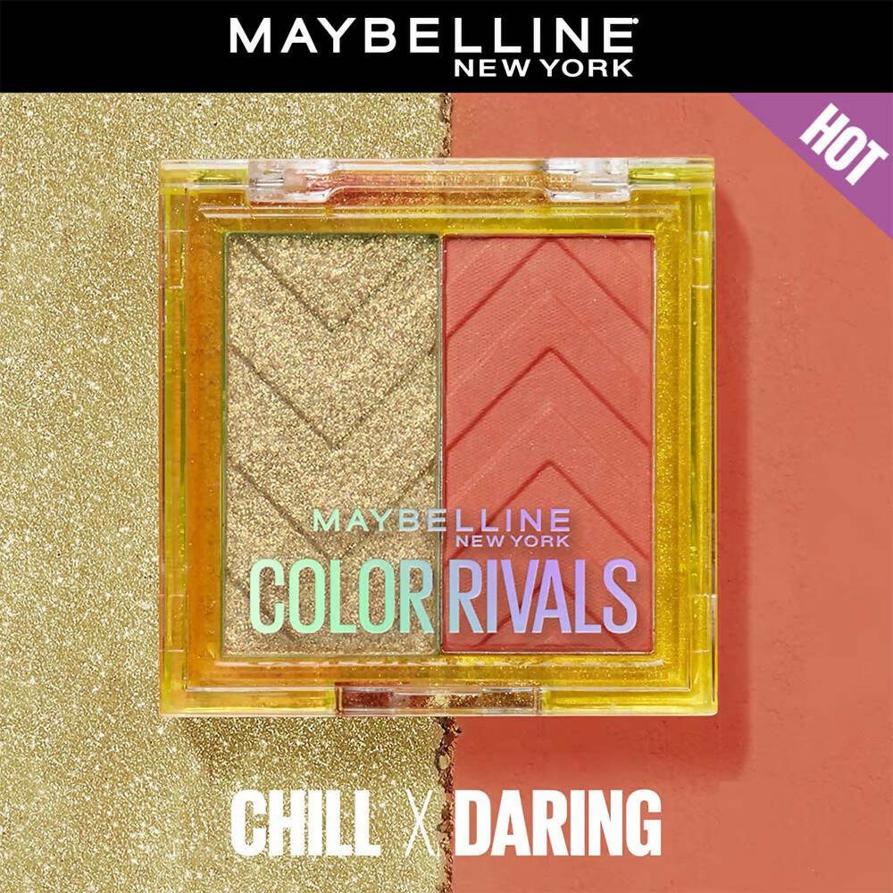 Maybelline New York Color Rivals Longwear Eyeshadow Duo - Chill X Daring by Dista