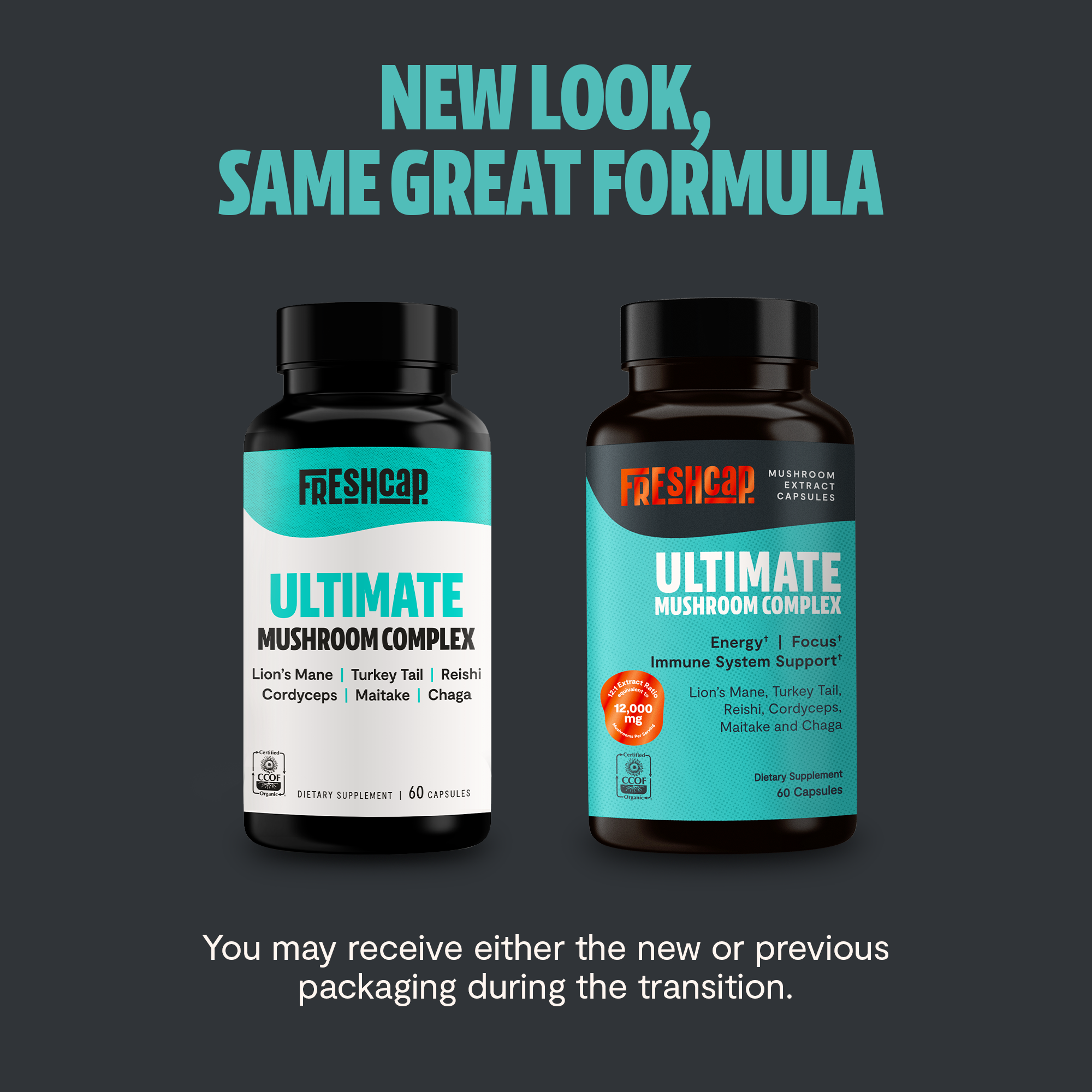 Ultimate Mushroom Complex Capsules by FreshCap Mushrooms