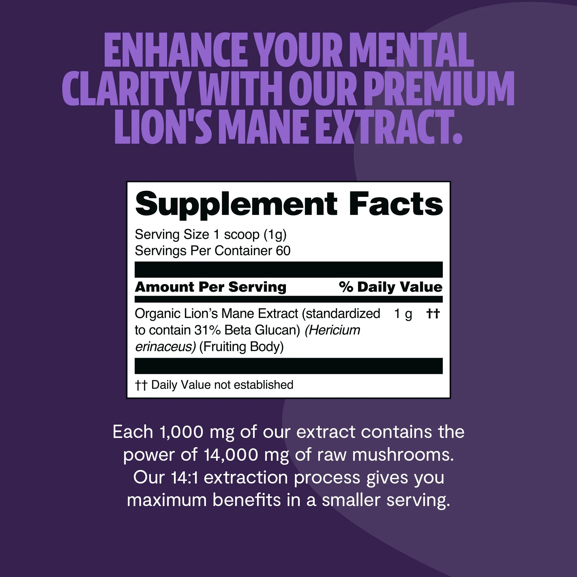 Organic Lion’s Mane Mushroom Powder by FreshCap Mushrooms
