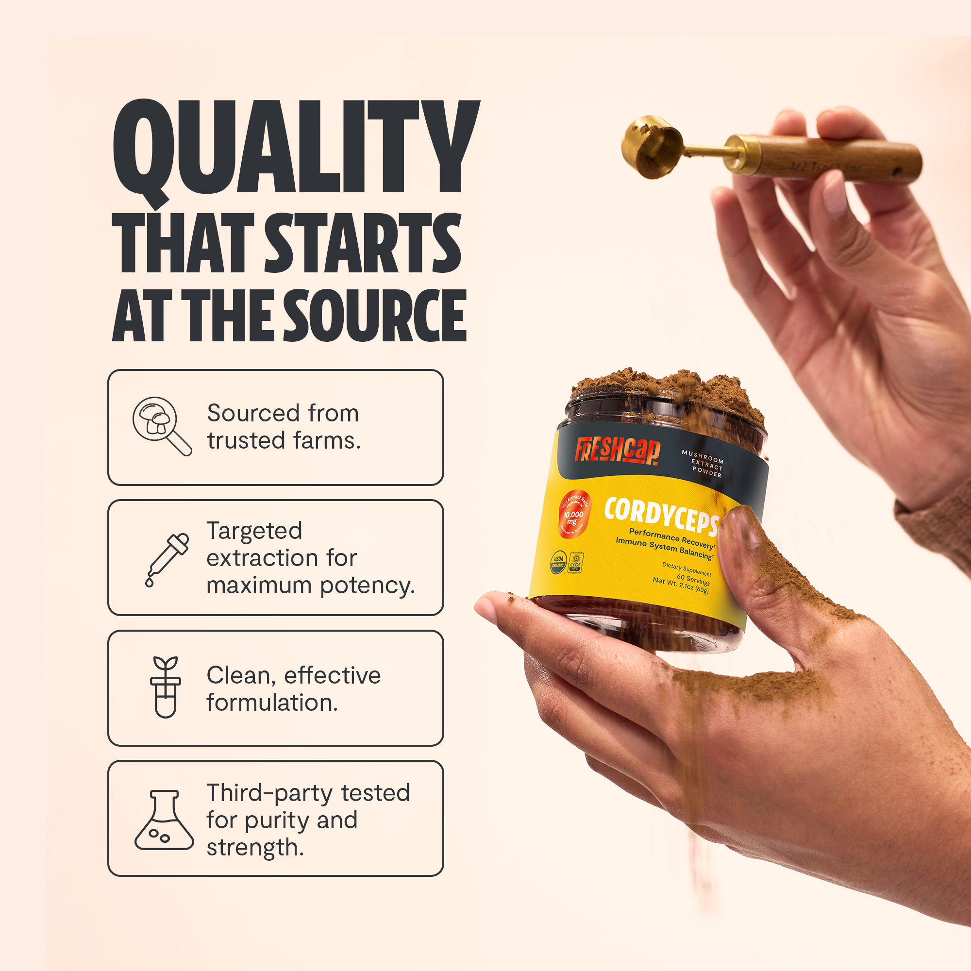 Cordyceps Mushroom Extract Powder DestGlow