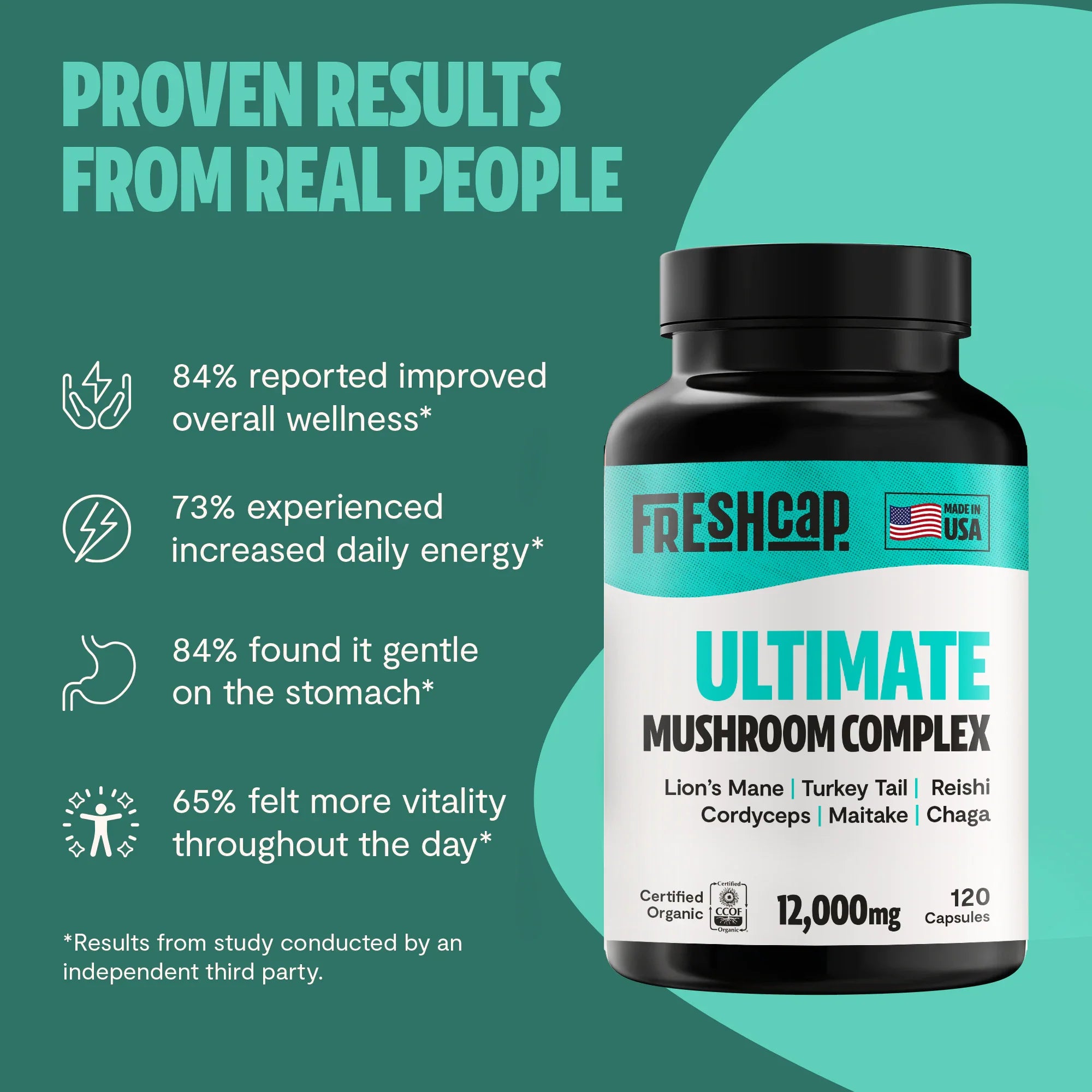 Ultimate Mushroom Complex Capsules by FreshCap Mushrooms