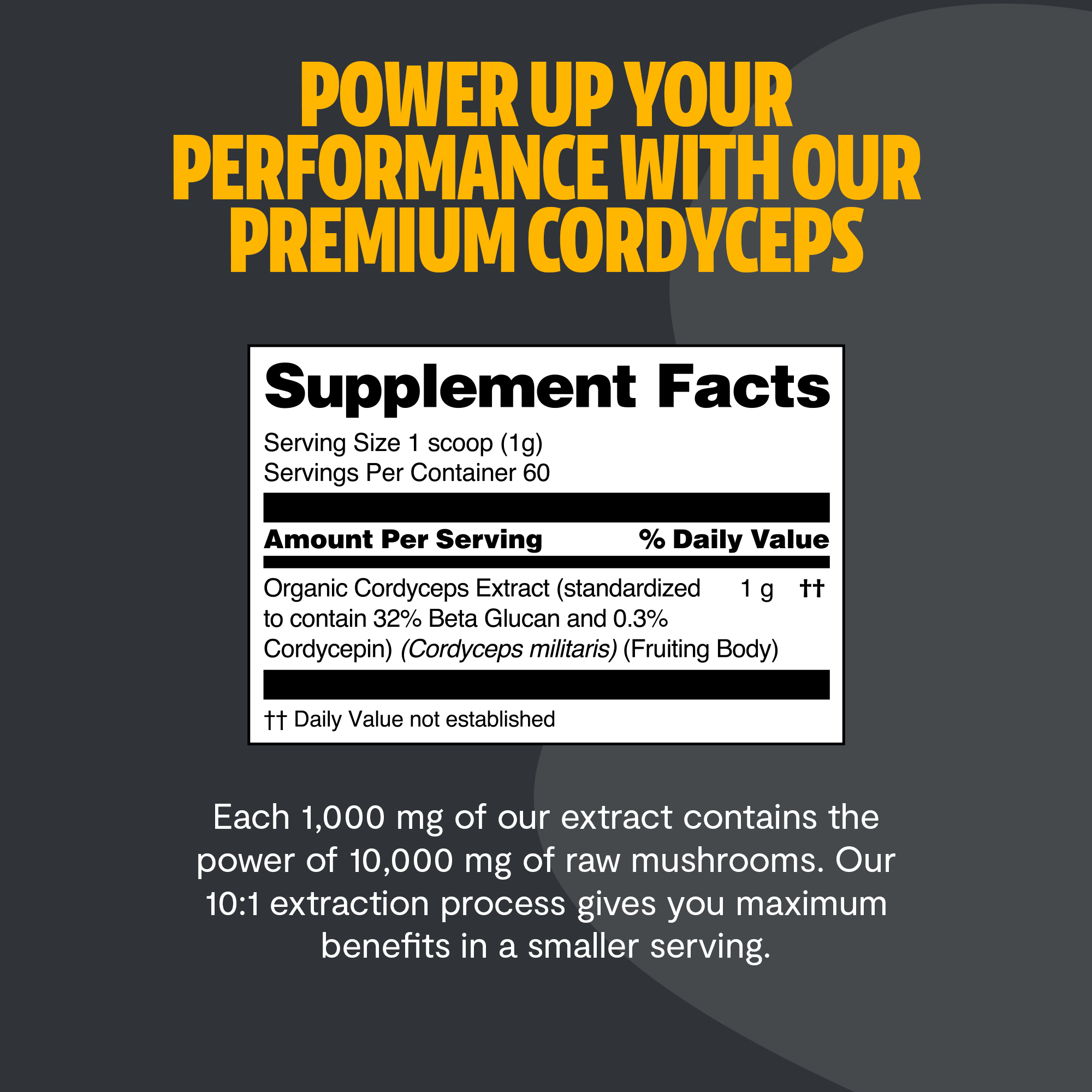 Cordyceps Mushroom Extract Powder DestGlow